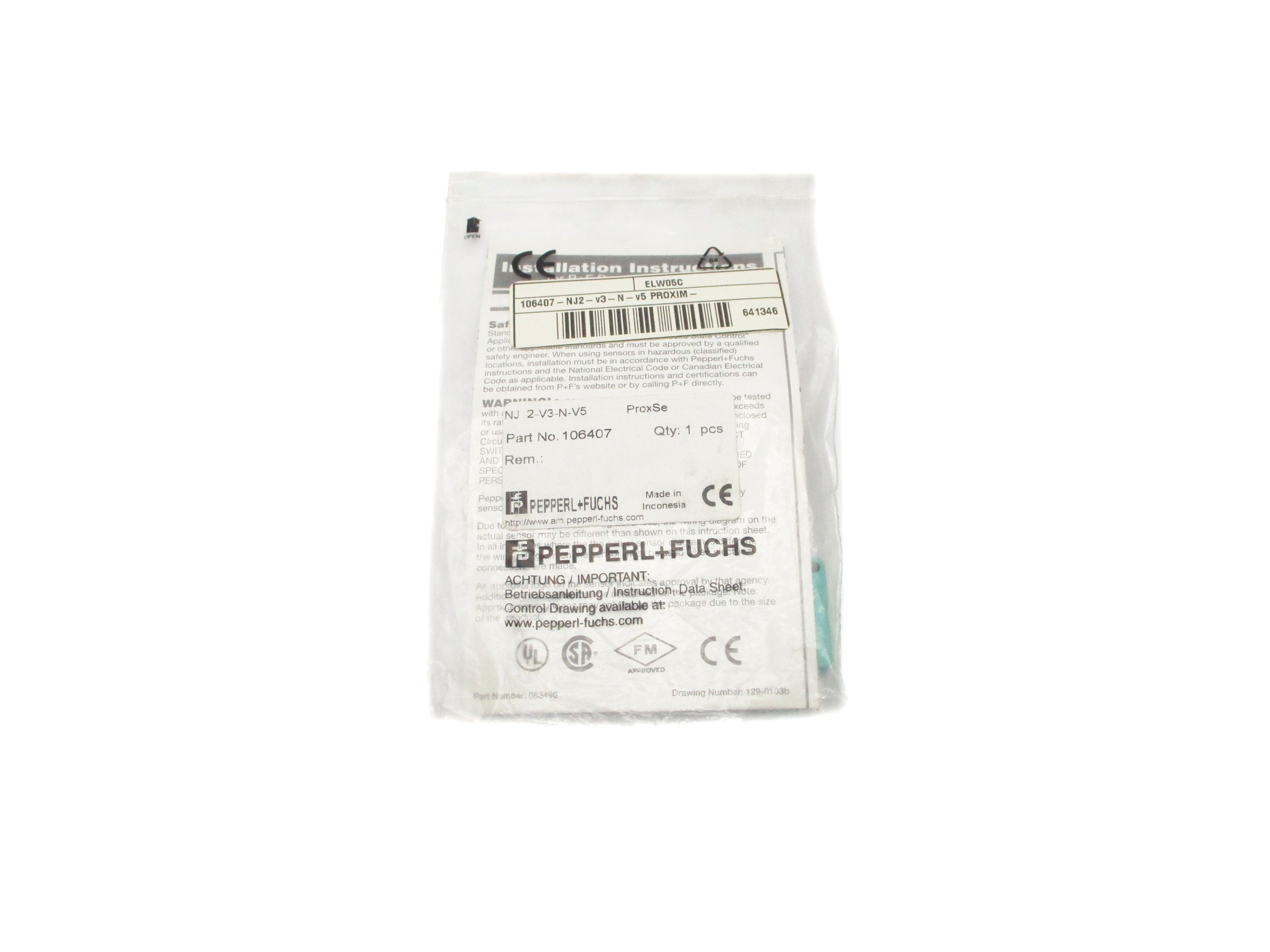 PEPPERL+FUCHS NJ2-V3-N-V5 NSMP