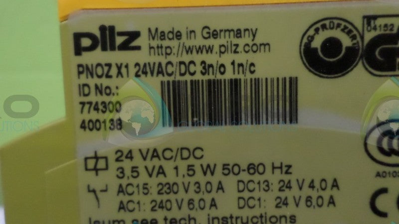 PILZ PNOZX124VAC/DC3n/o1n/c 774300 SAFETY RELAY *NEW NO BOX*