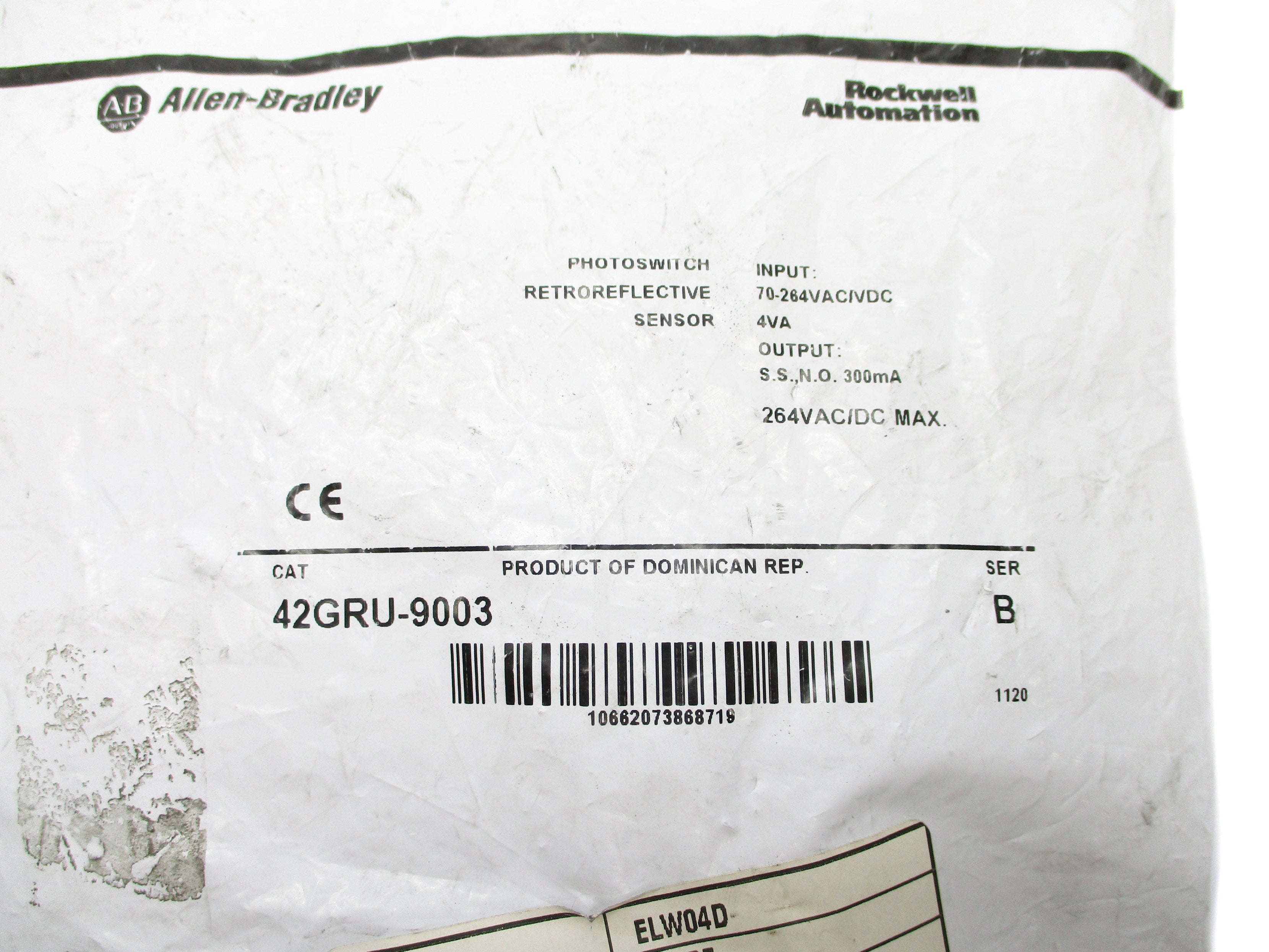 ALLEN BRADLEY 42GRU-9003 SER. B NSMP