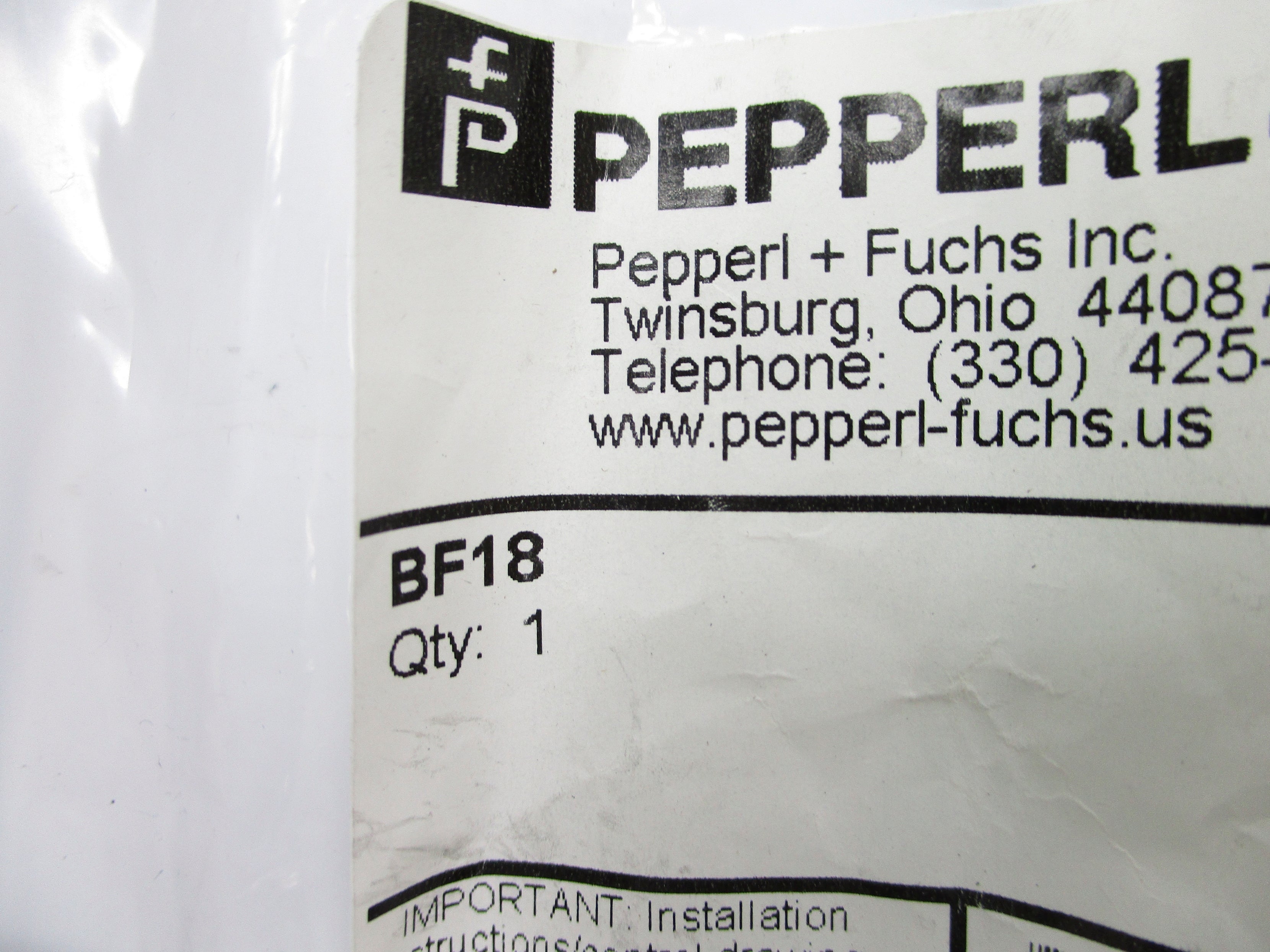 PEPPERL+FUCHS BF18 NSMP