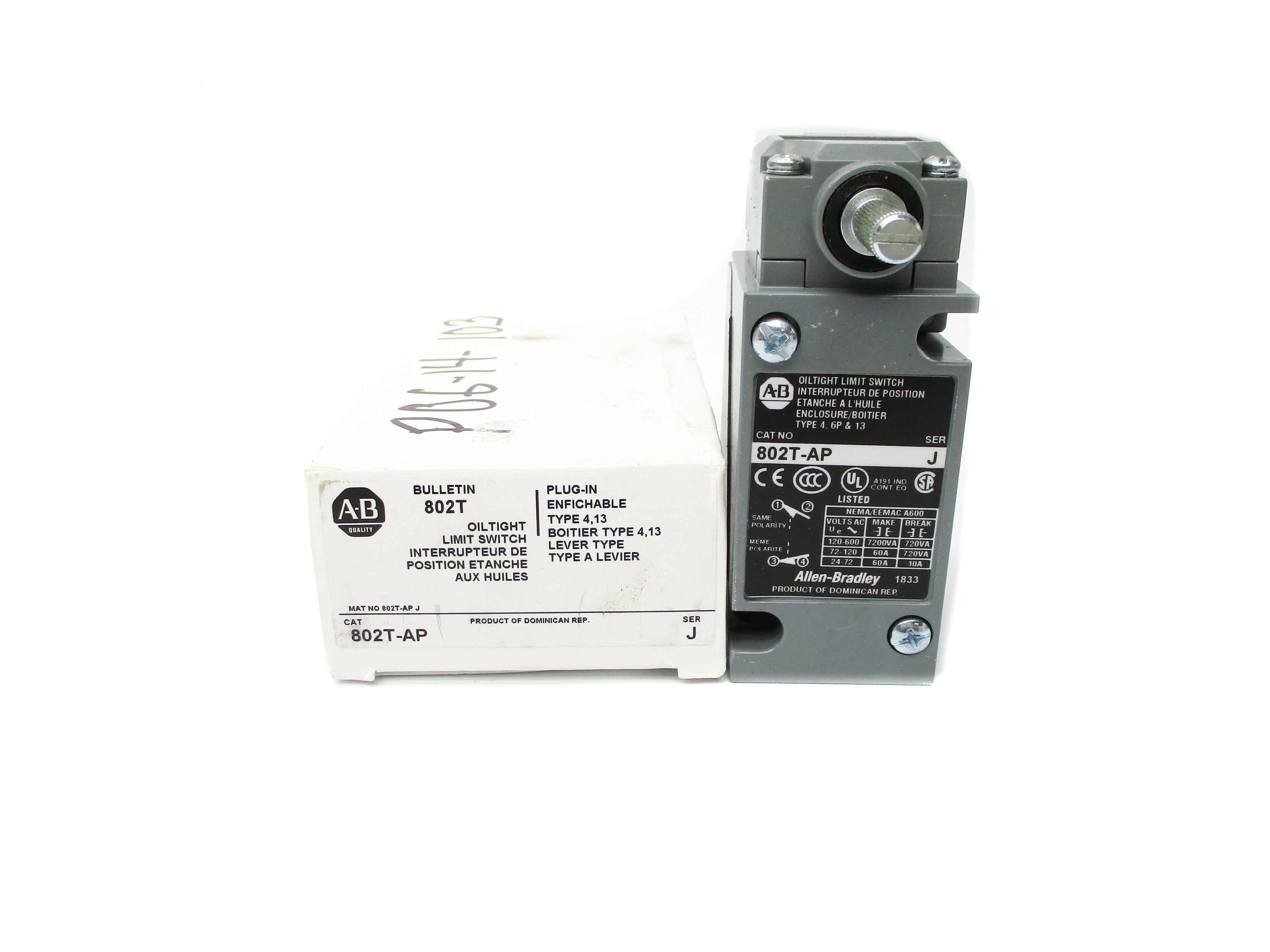 ALLEN BRADLEY 802T-AP SER. C (WH) NSMP