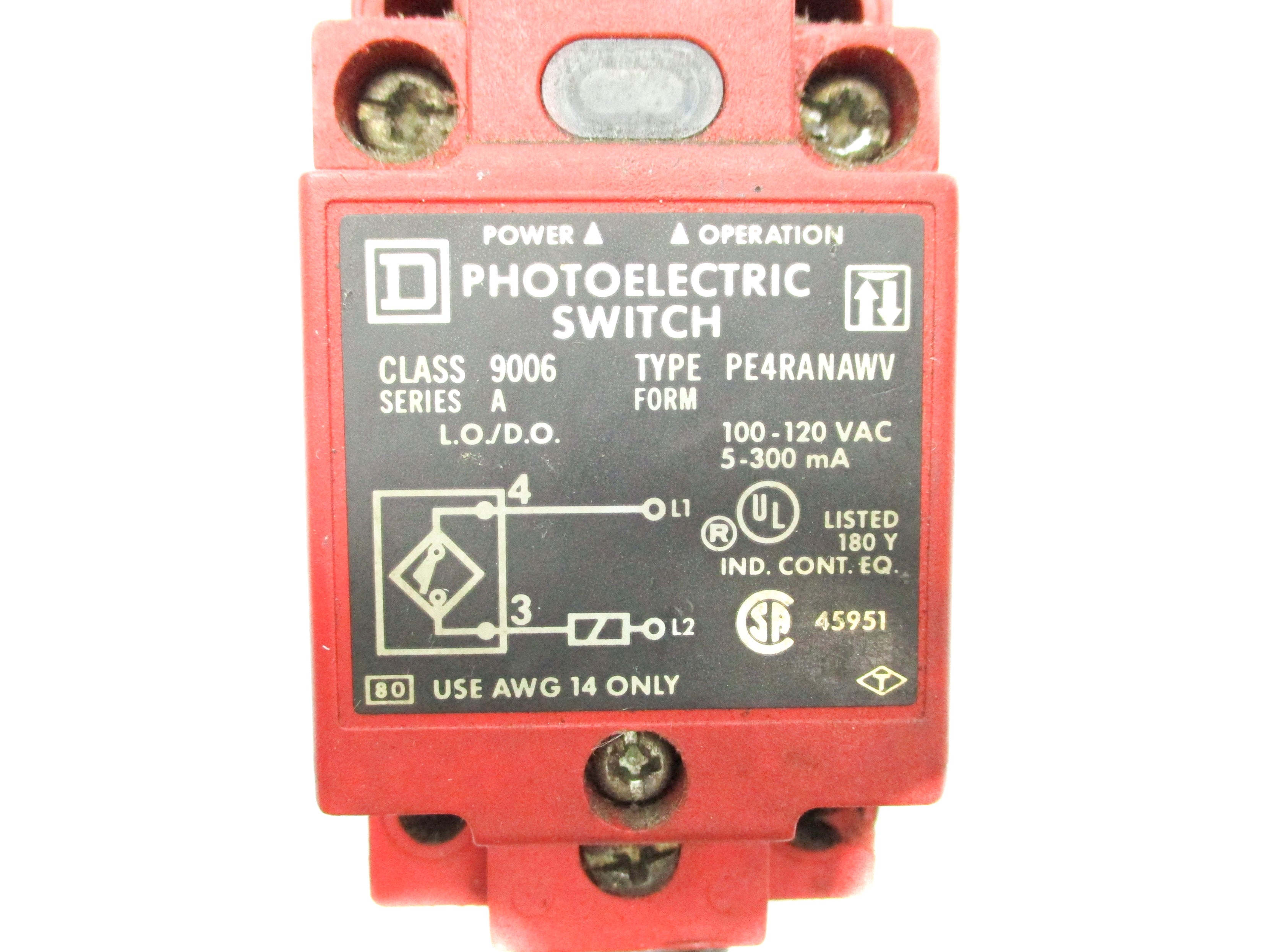 SQUARE D 9006PE4RANAWV SER. A UNMP