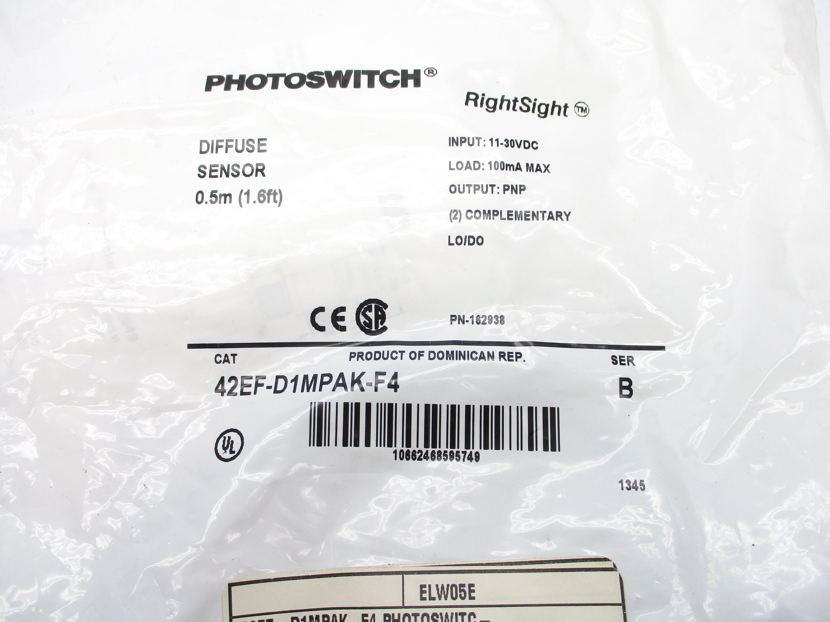 ALLEN BRADLEY 42EF-D1MPAK-F4 SER. B NSMP