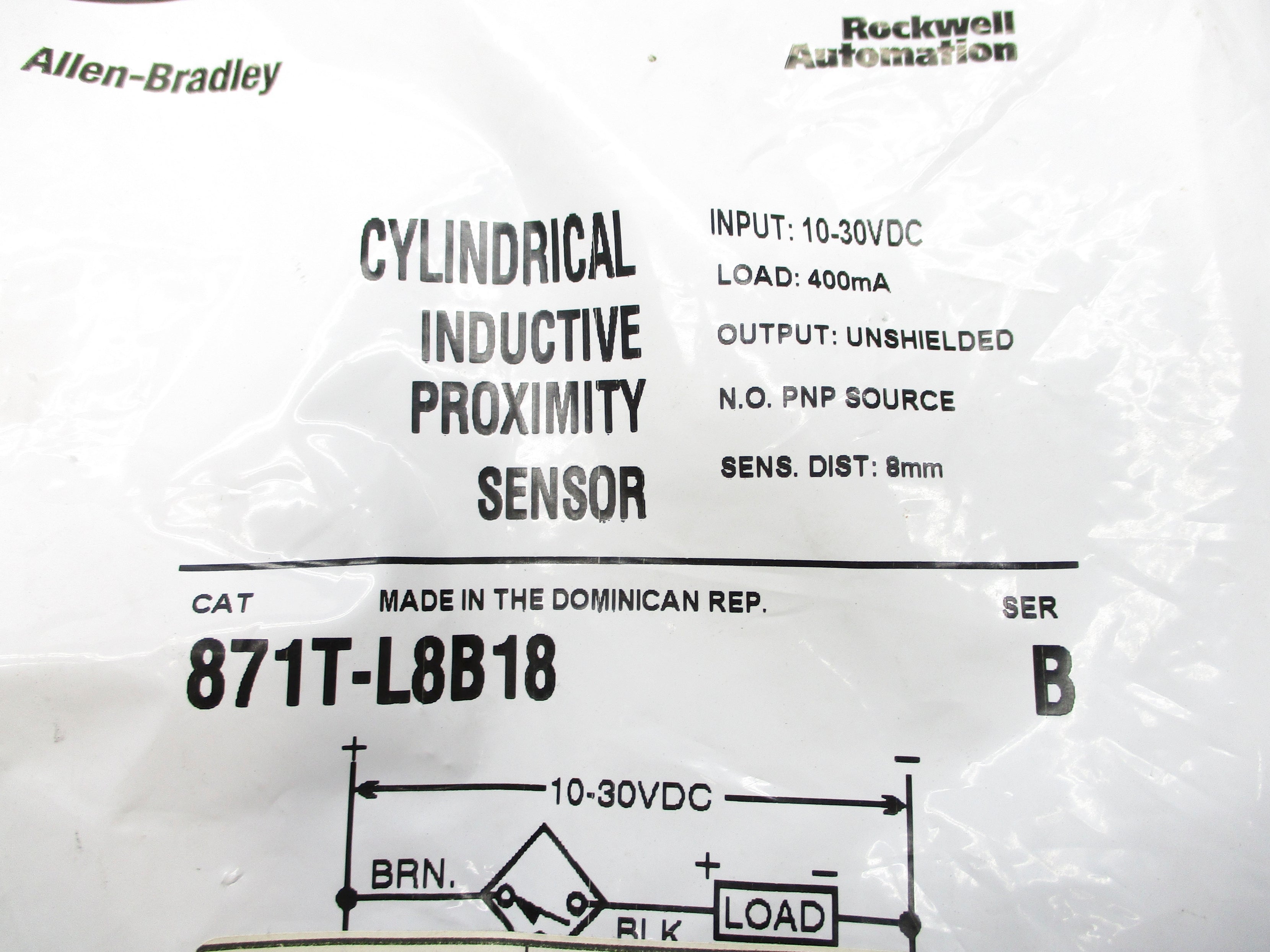 ALLEN BRADLEY 871T-L8B18 SER. B NSMP