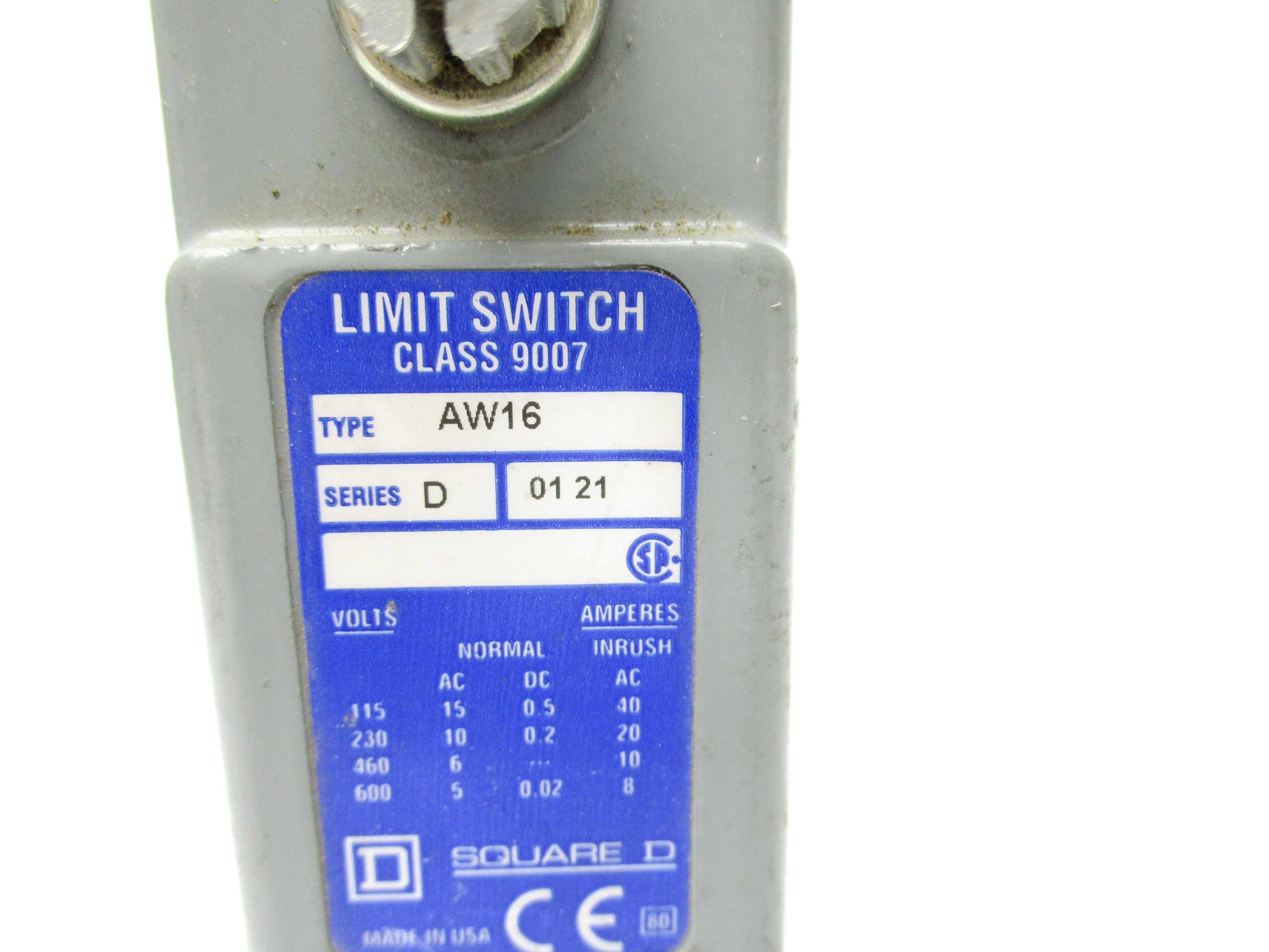 SQUARE D 9007AW16 SER. D 600V UNMP