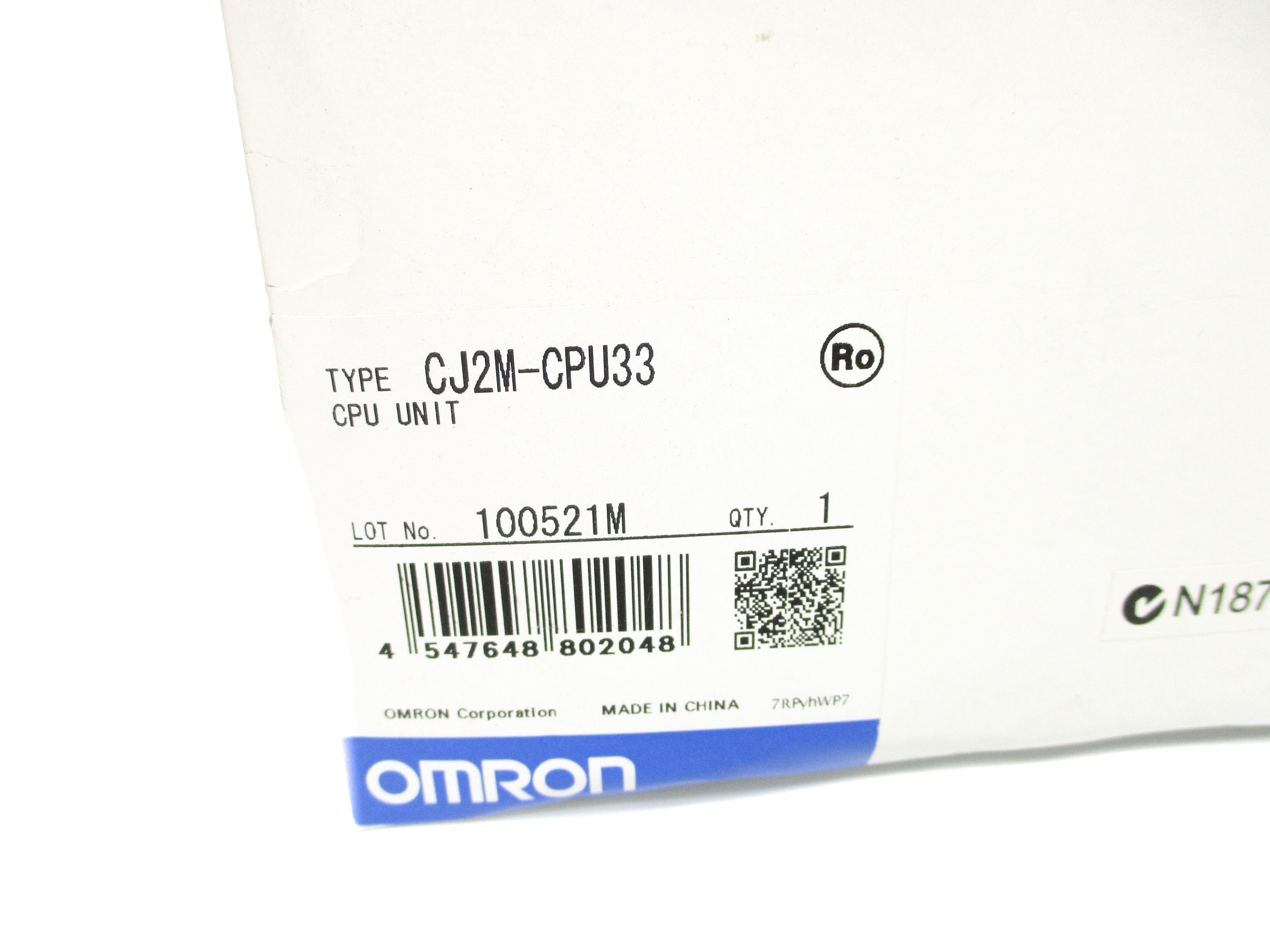 OMRON CJ2M-CPU33 NSMP