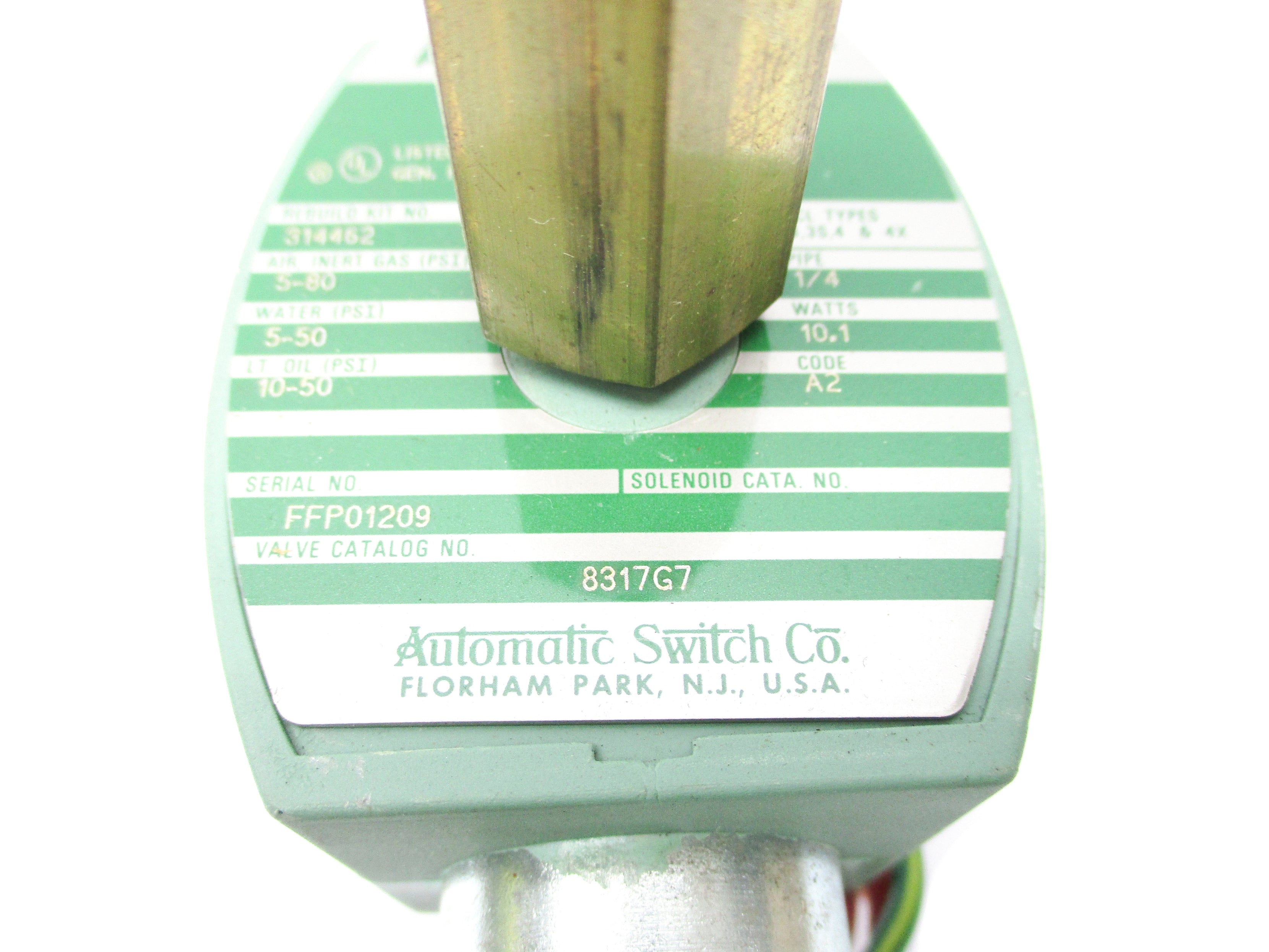 ASCO 8317G7 110/120V 5-80PSI NSNP