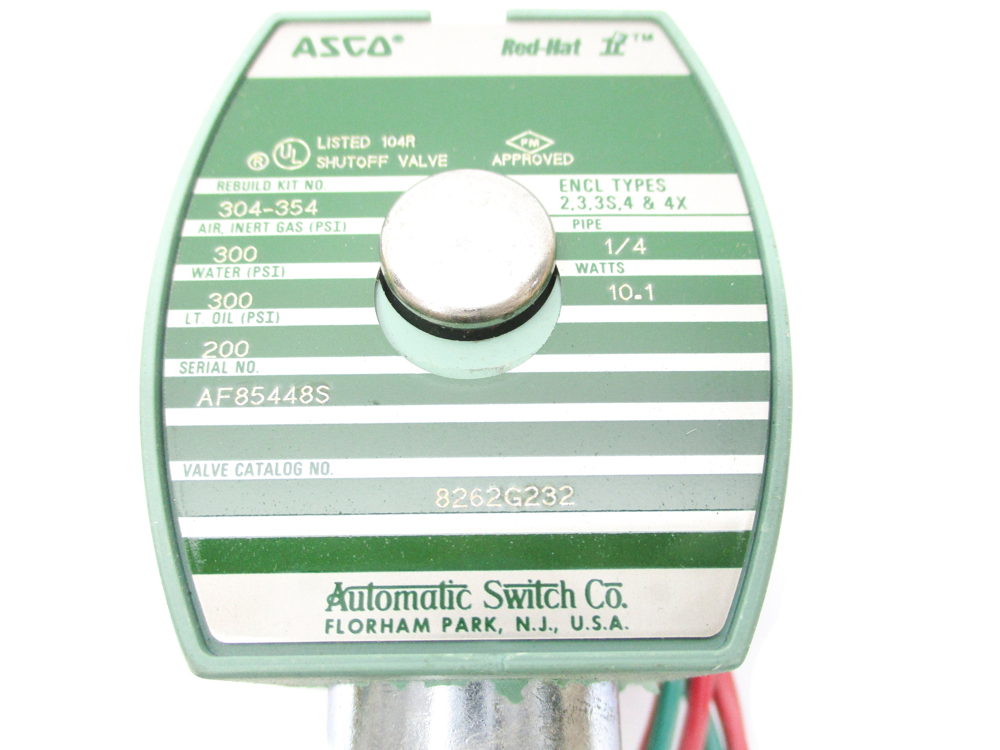 ASCO 8262G232 110/120V 300PSI 1/4" NSNP