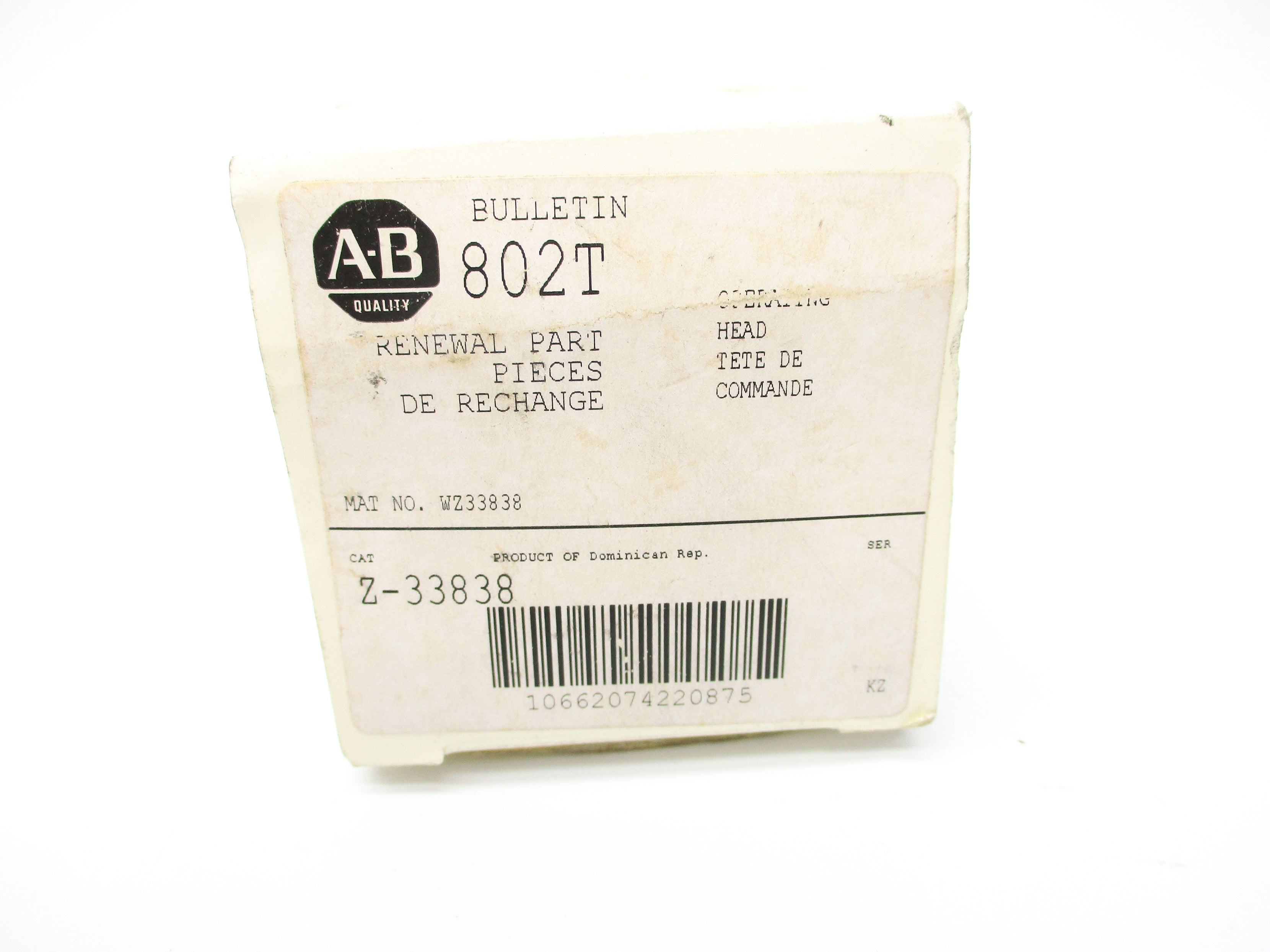 ALLEN BRADLEY Z-33838 (WH) NSMP