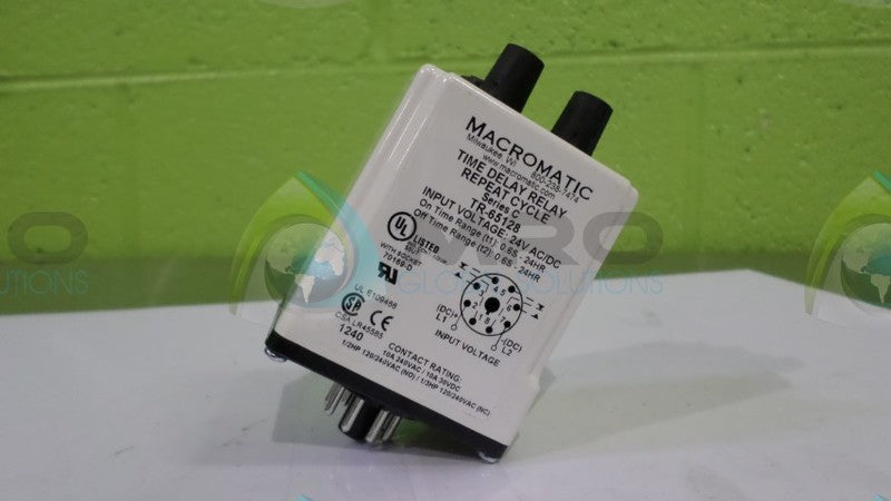 MACROMATIC TR-65128 TIME DELAY RELAY RECEPTACLE *NEW IN BOX*