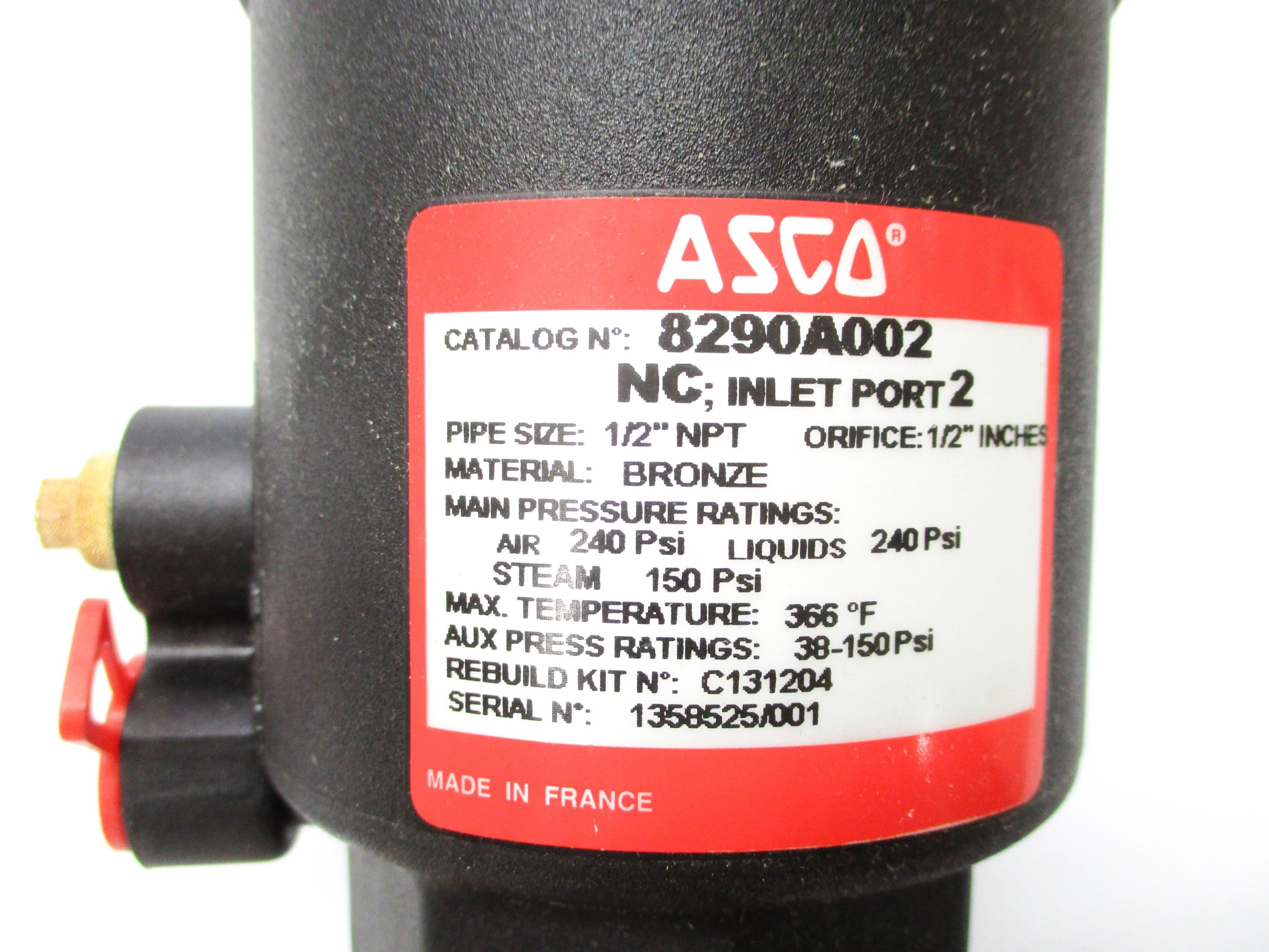 ASCO 8290A002 150/240PSI NSMP
