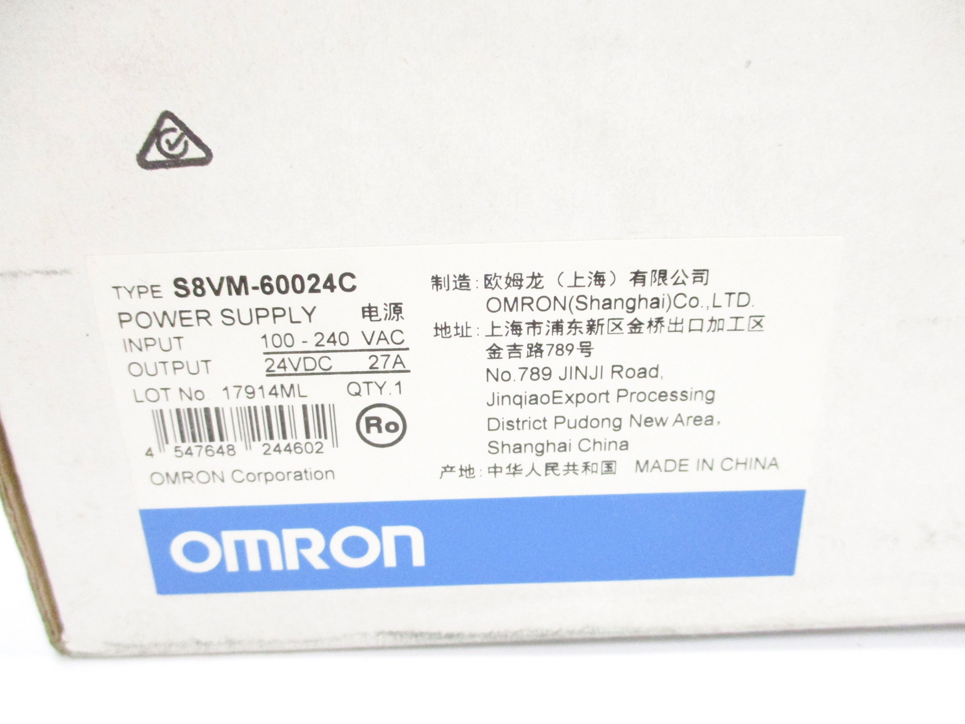 OMRON S8VM-60024C 100-240VAC NSMP