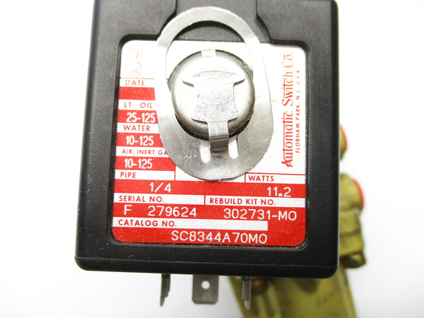 ASCO SC8344A70MO 24VDC 10-125PSI NSNP