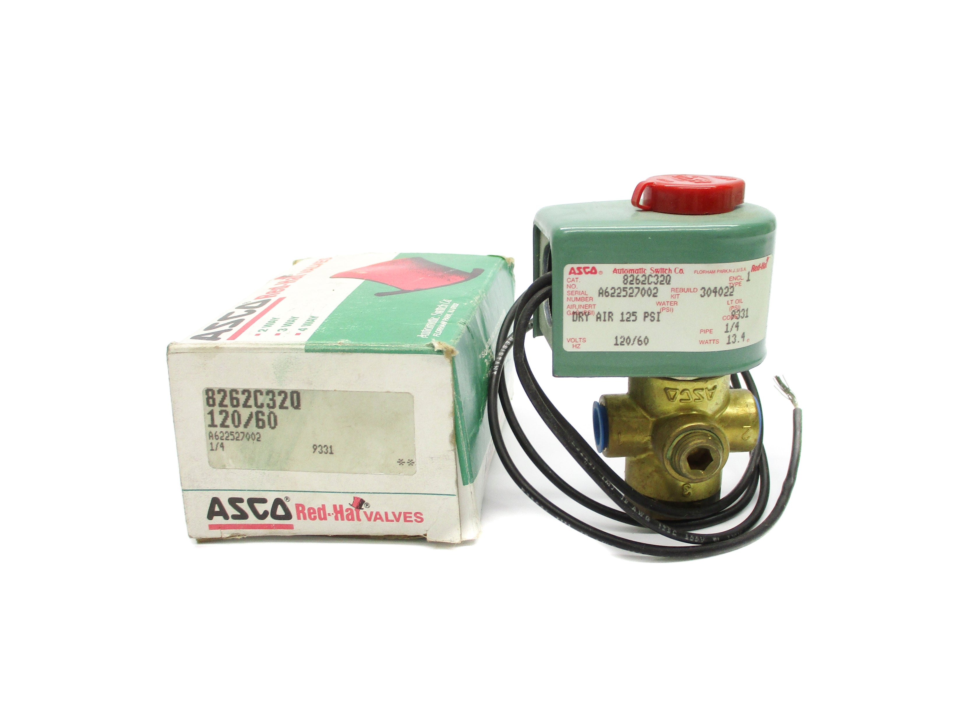 ASCO 8262C320 120V 125PSI 1/4" NSMP