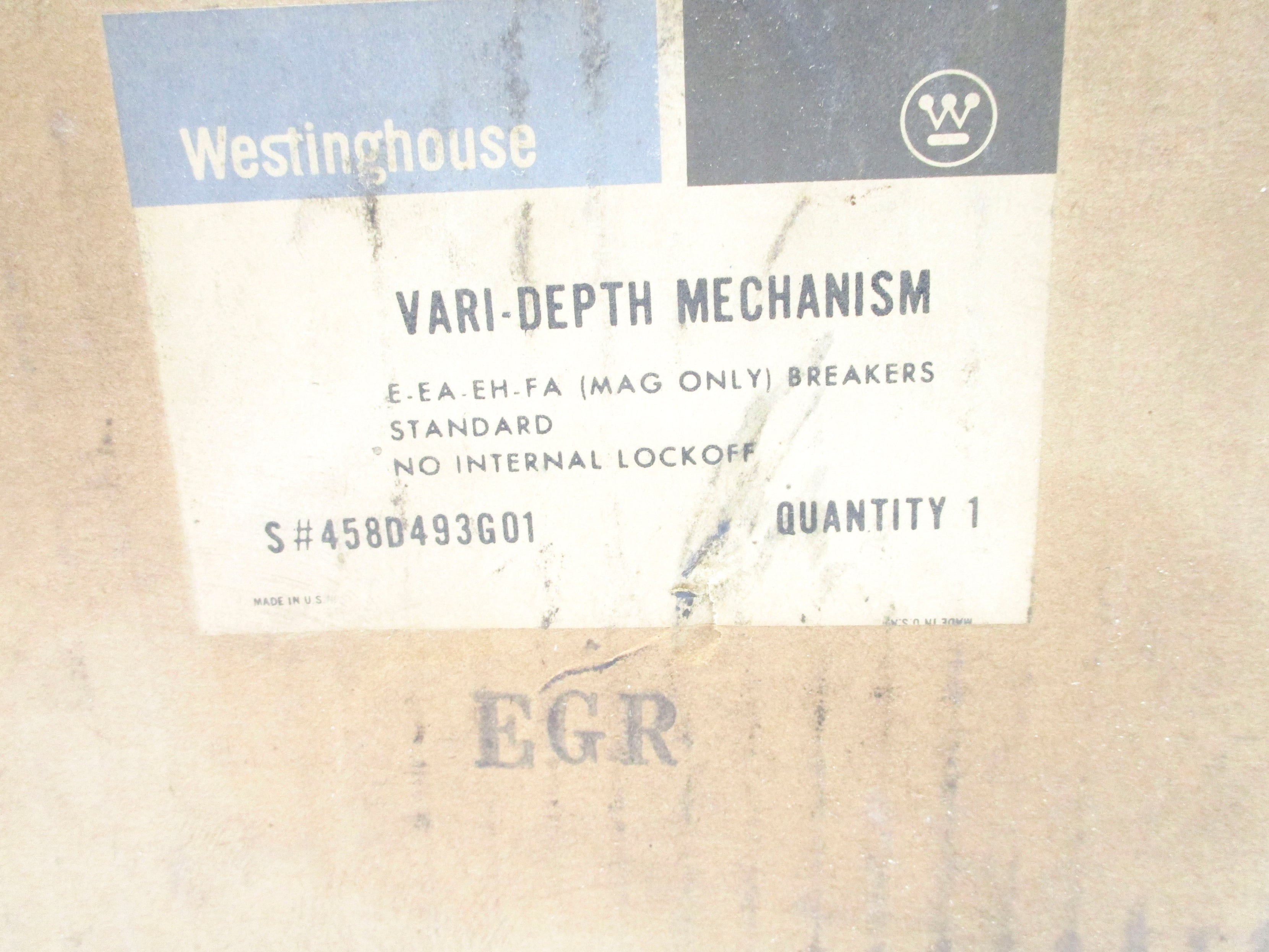 WESTINGHOUSE 458D493G01 NSMP