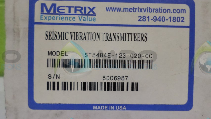 METRIX ST5484E-123-020-00 VIBRATION TRANSMITTER *NEW IN BOX*