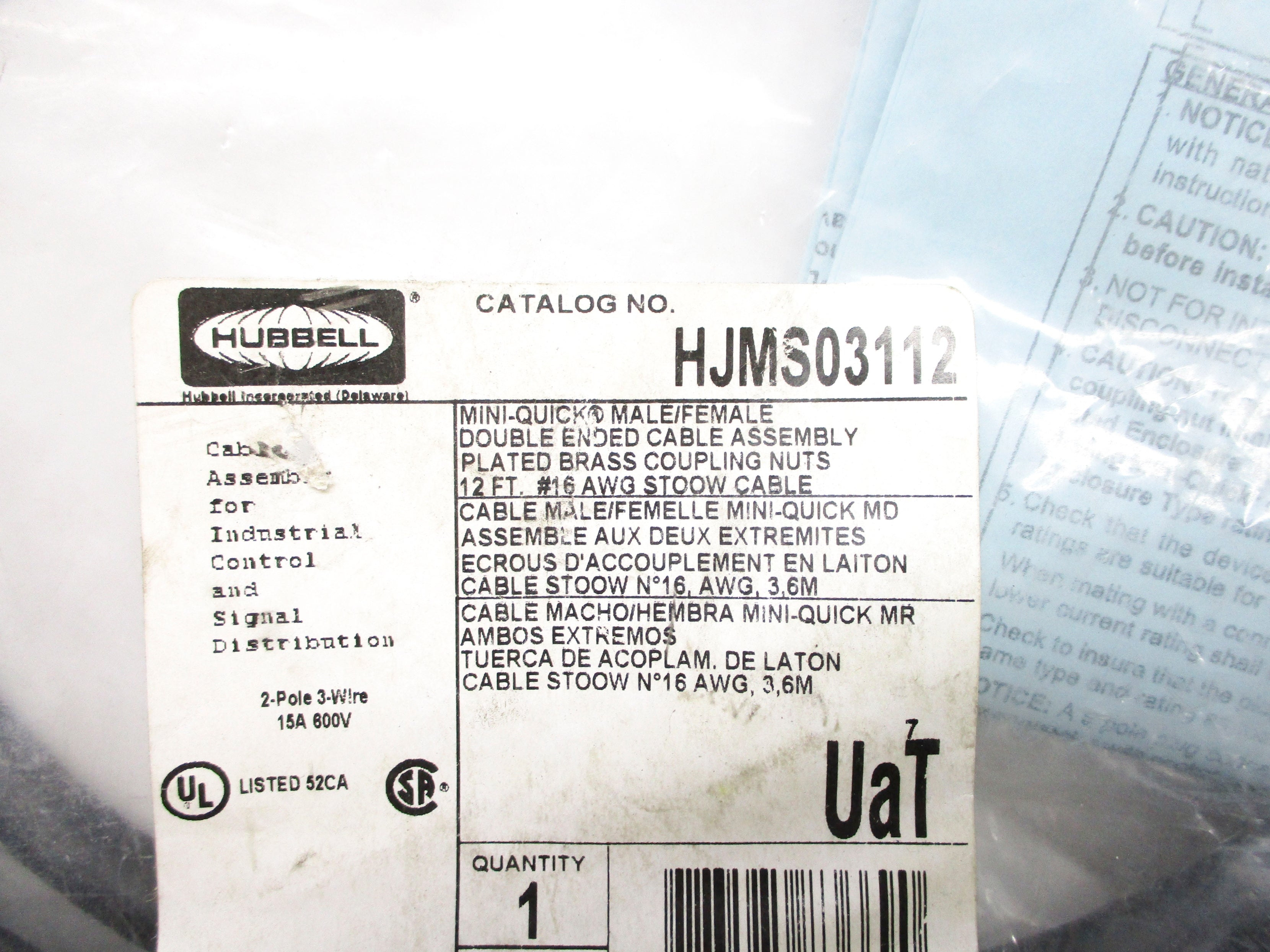 HUBBELL HJMS03112 NSMP