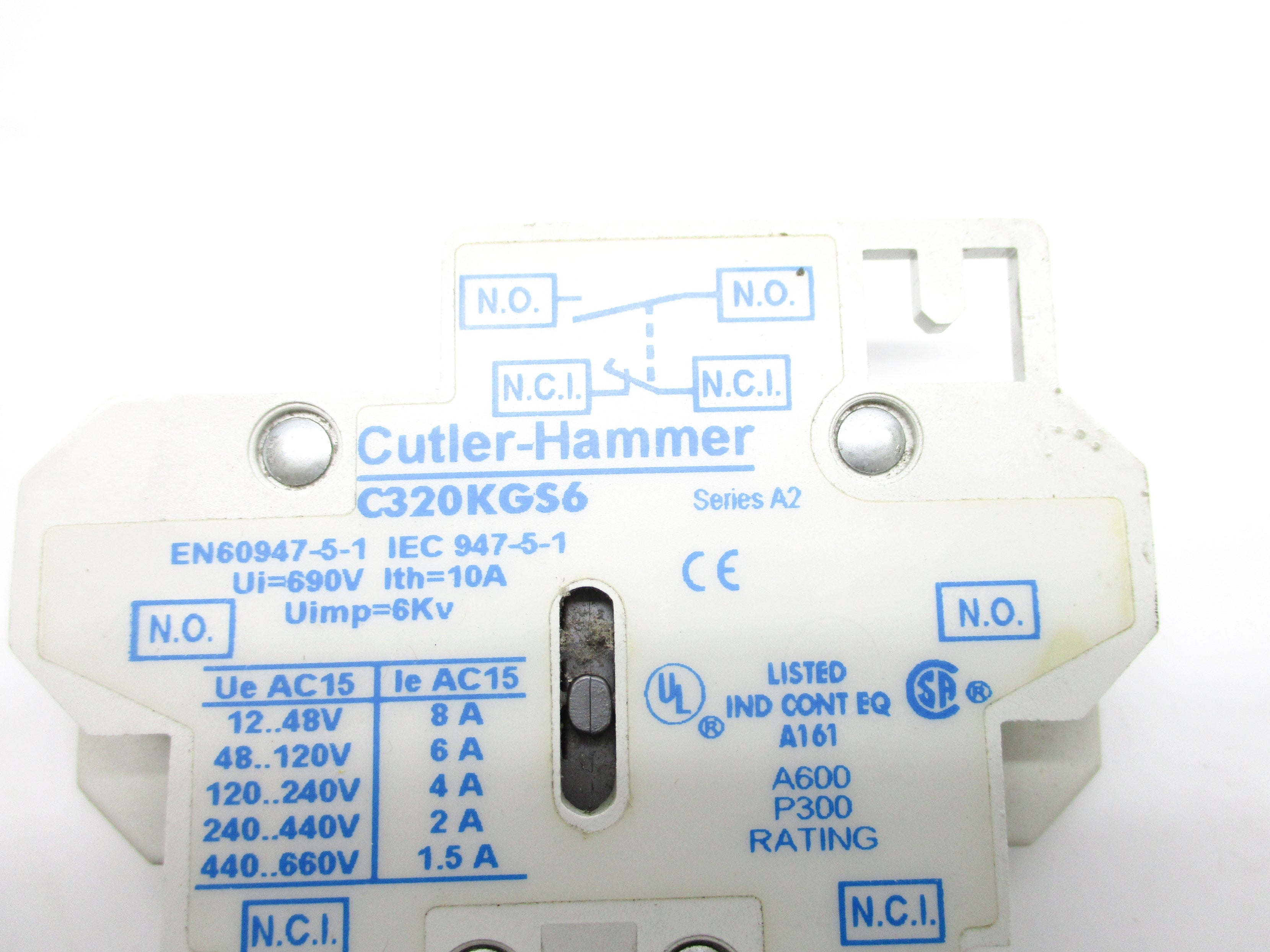 CUTLER HAMMER C320KGS6 SER. A2 NSNP