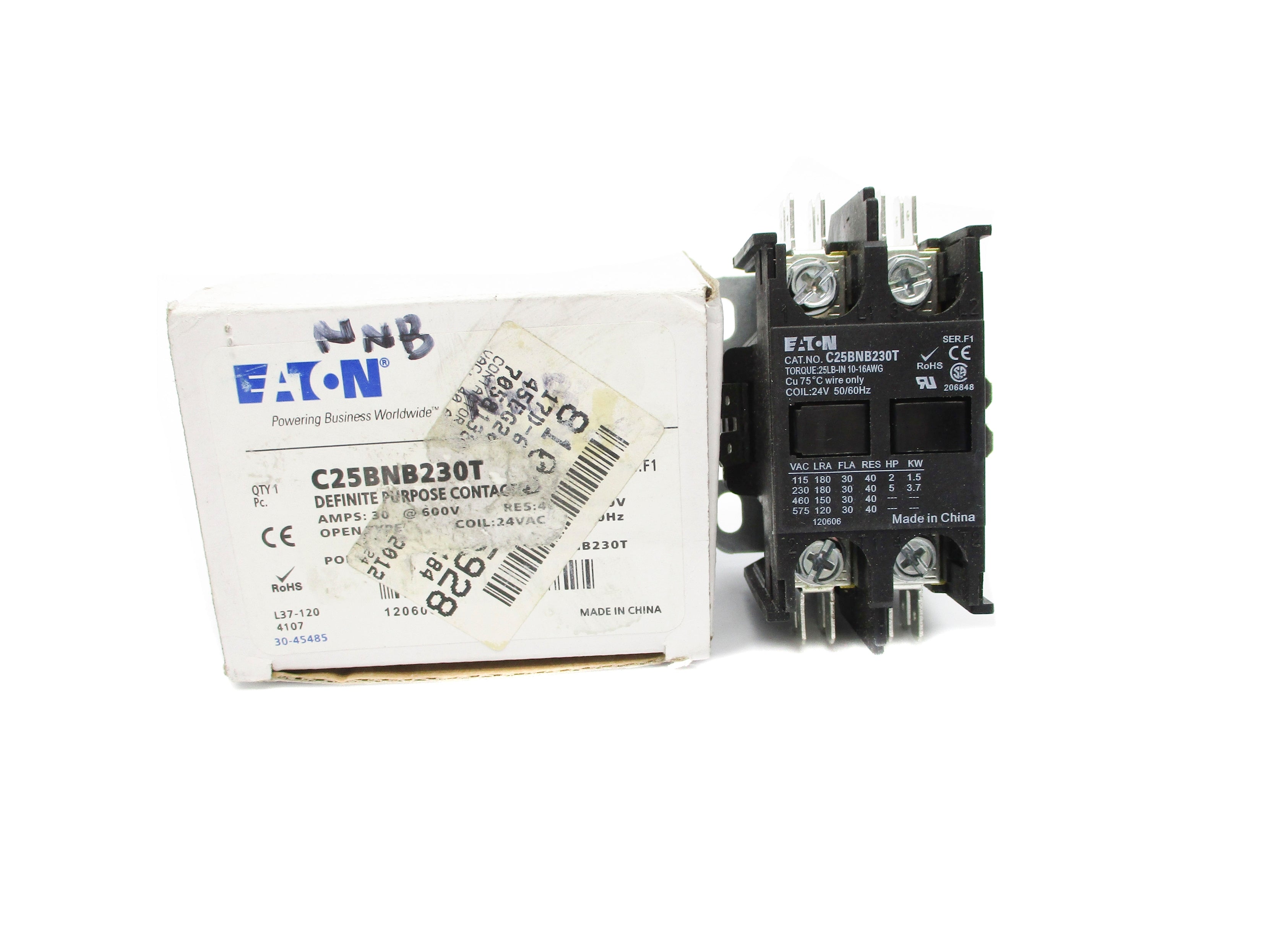 EATON C25BNB230T SER. F1 24VAC NSMP