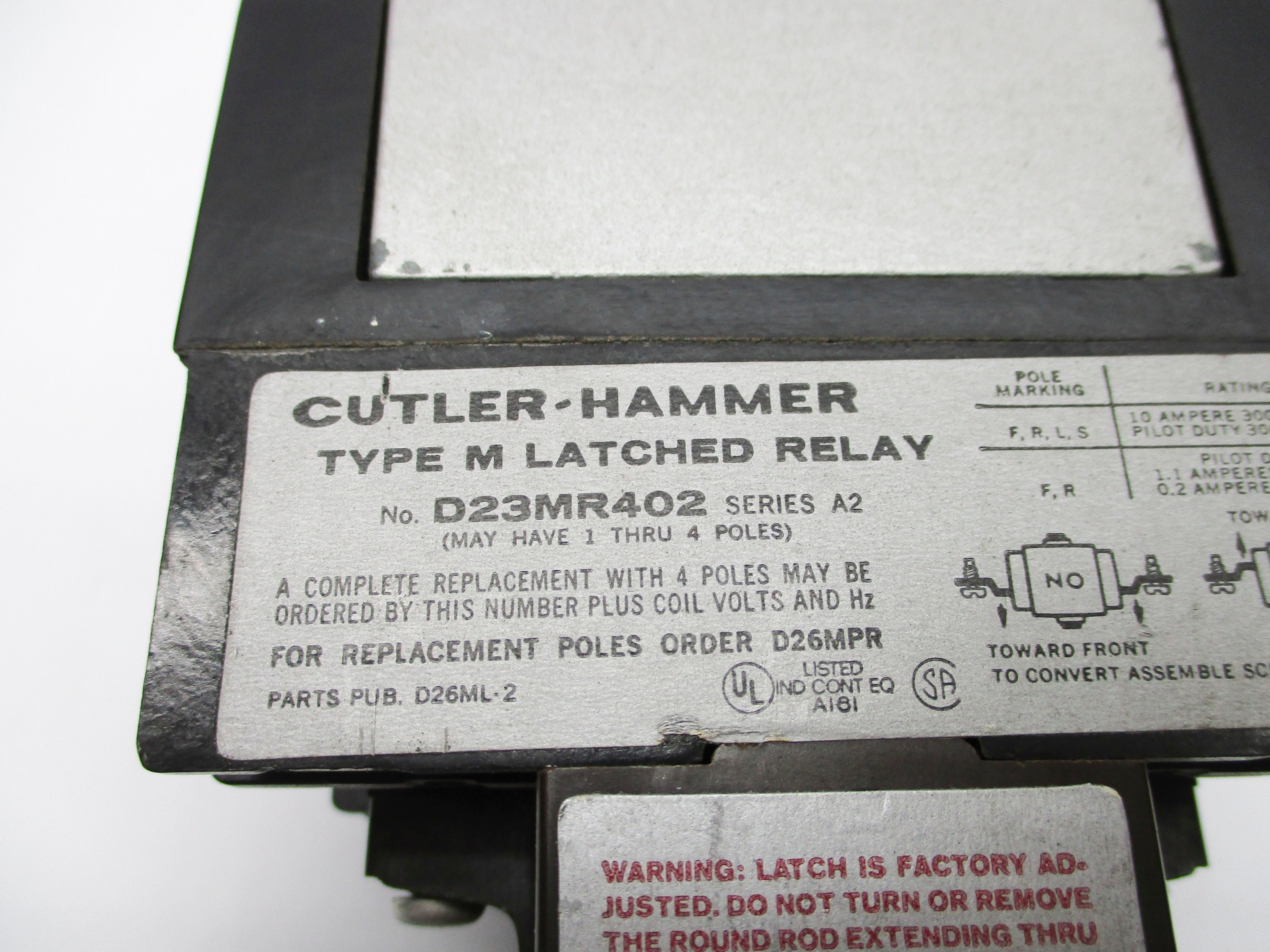 CUTLER HAMMER D23MR402 SER. A2 UNMP