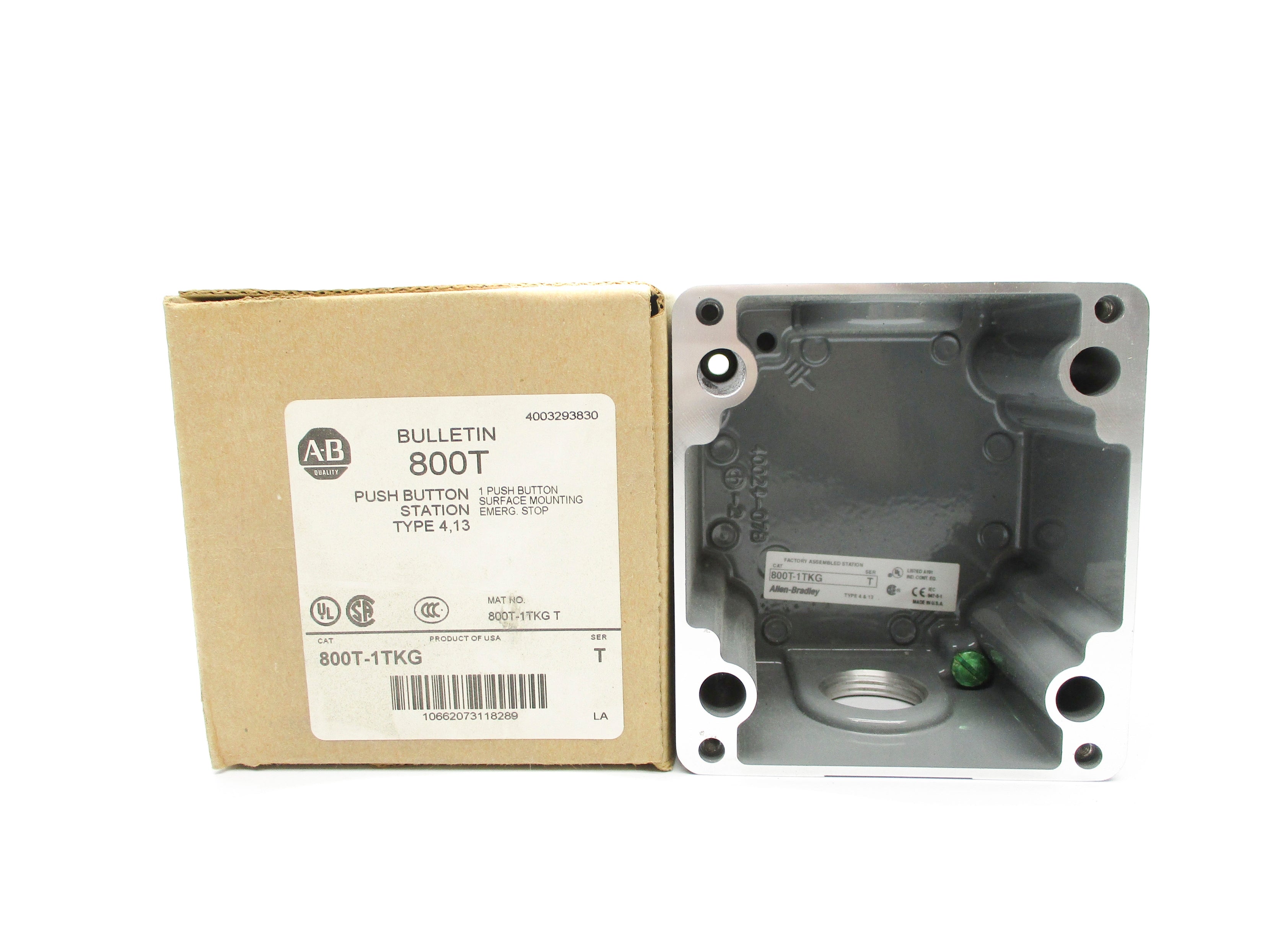 ALLEN BRADLEY 800T-1TKG SER. T (BR/WH) NSMP