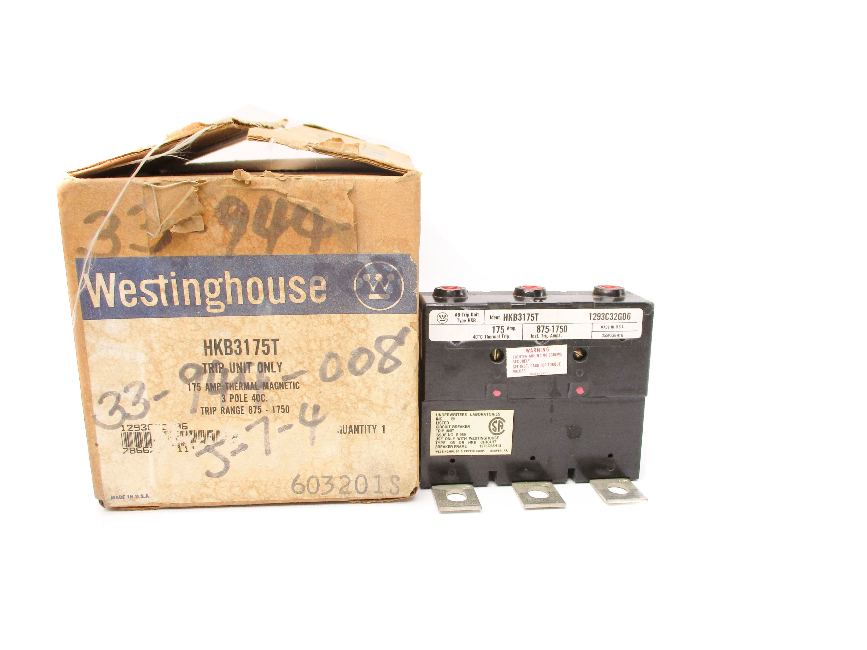 WESTINGHOUSE HKB3175T 175A NSMP