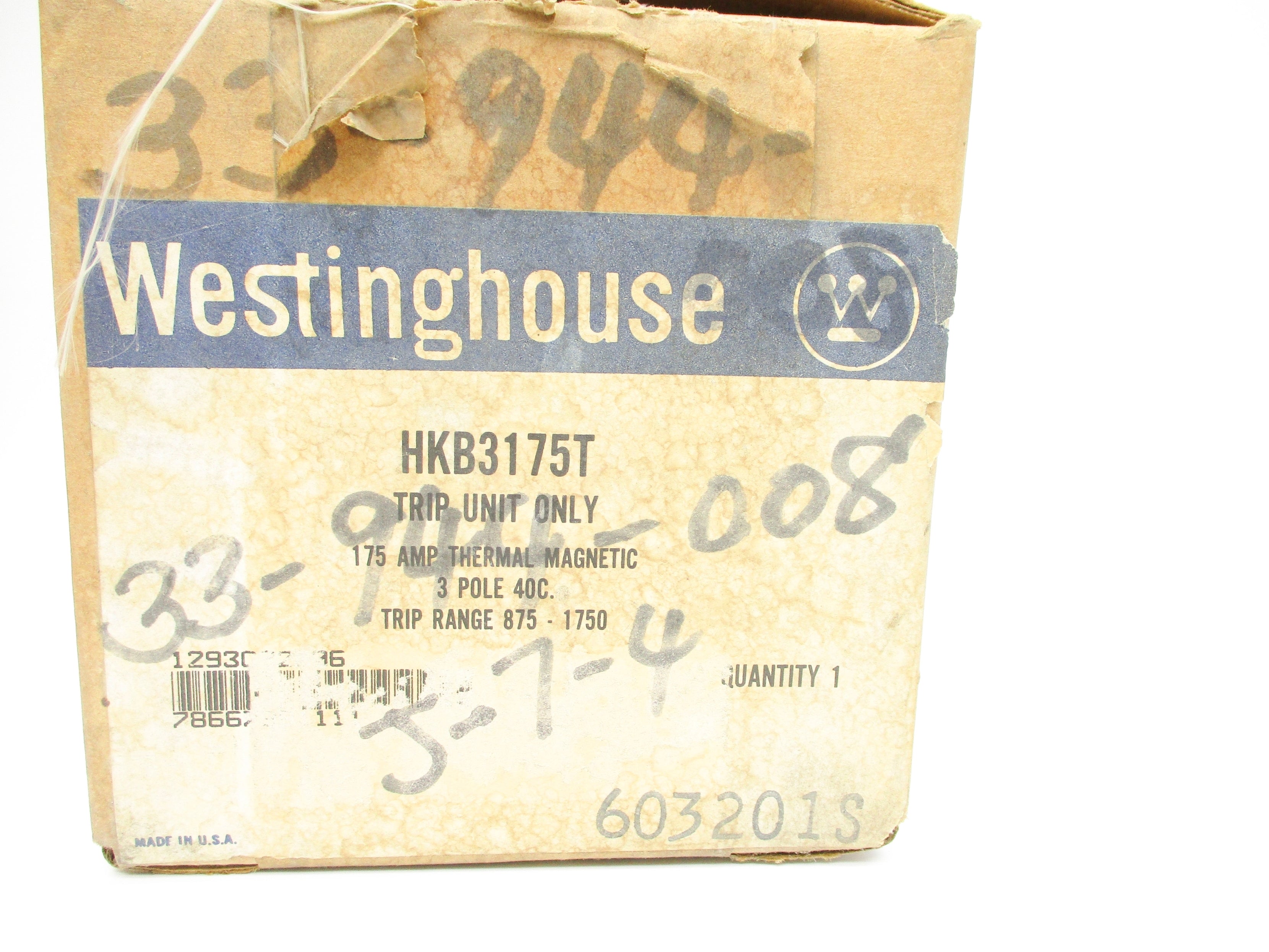 WESTINGHOUSE HKB3175T 175A NSMP