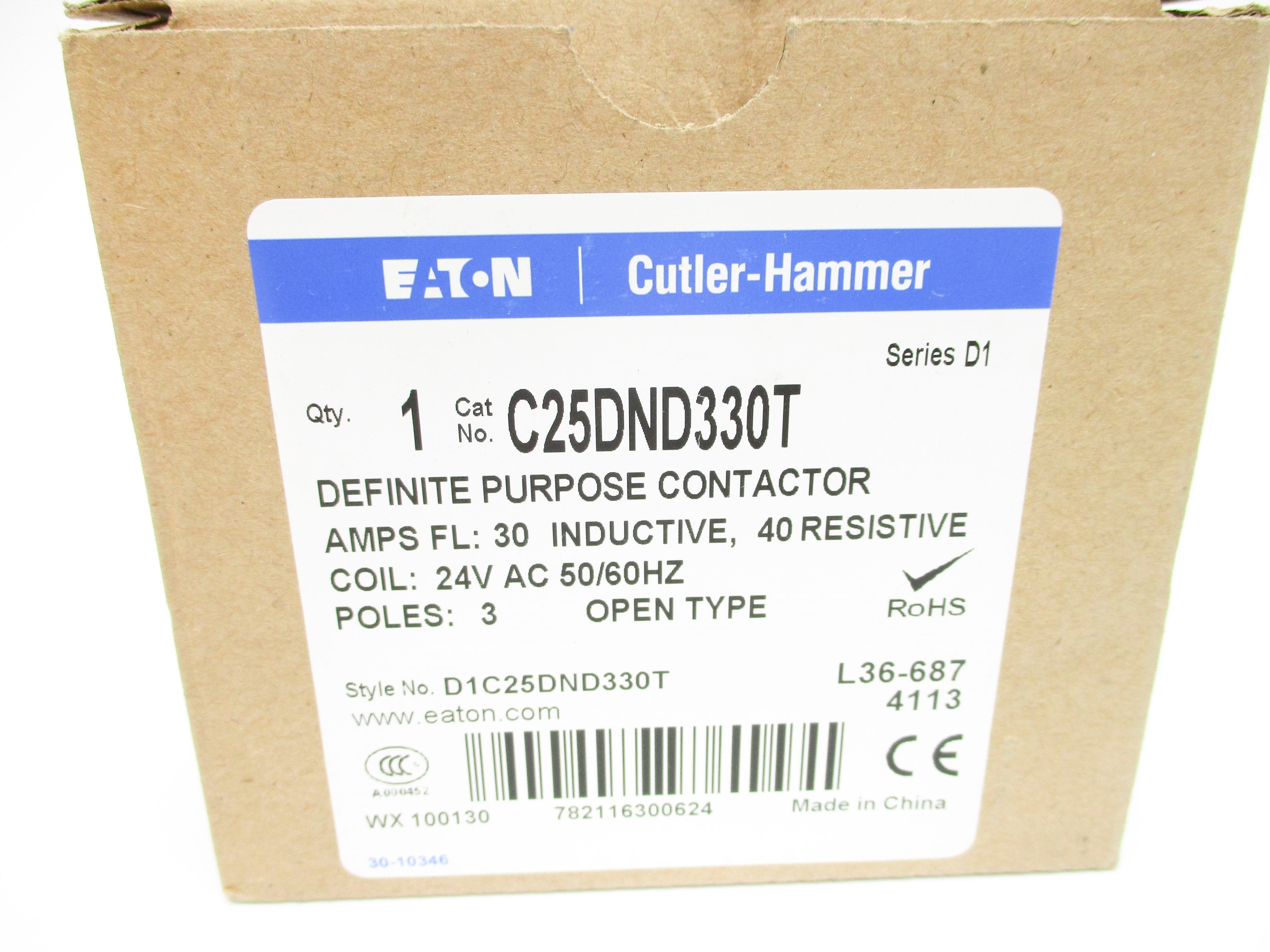 EATON C25DND330T SER. D1 24VAC NSMP