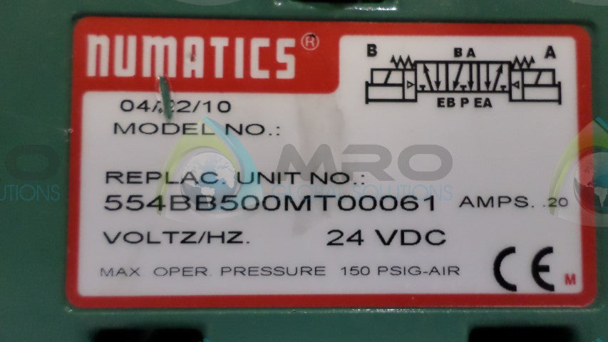 NUMATICS 554BB500MT00061 VALVE *NEW NO BOX*