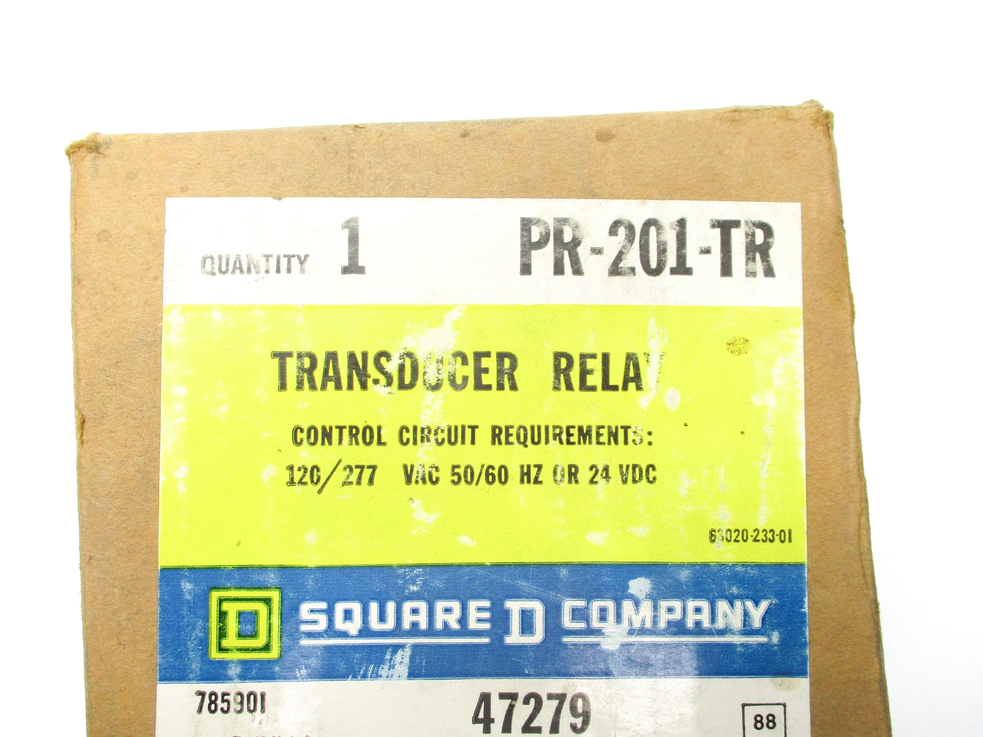 SQUARE D PR201TR 120/277VAC NSFS