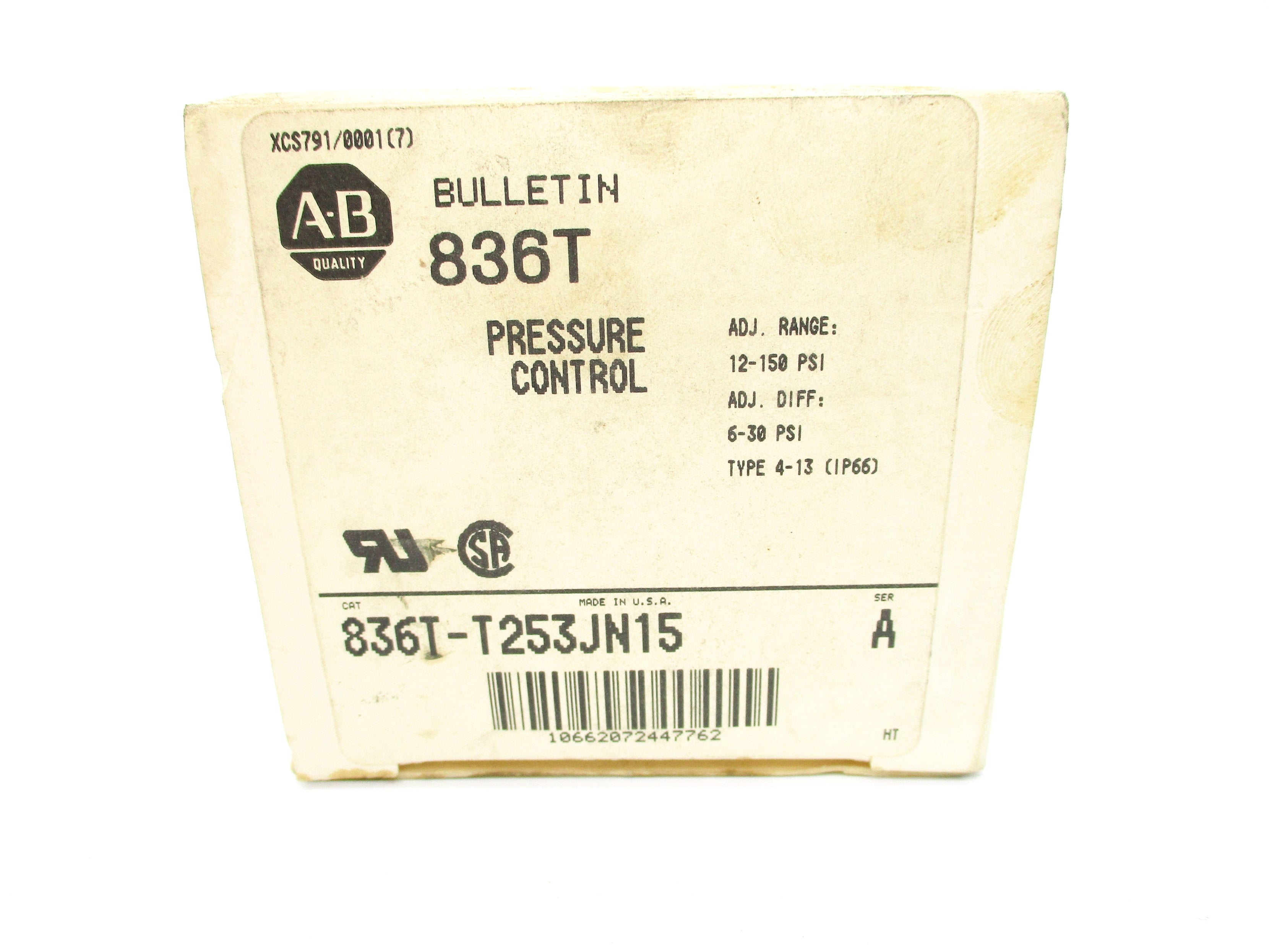 INDUSTRIAL SPARE PART 836T-T253JN15 SER. A (WH) NSMP