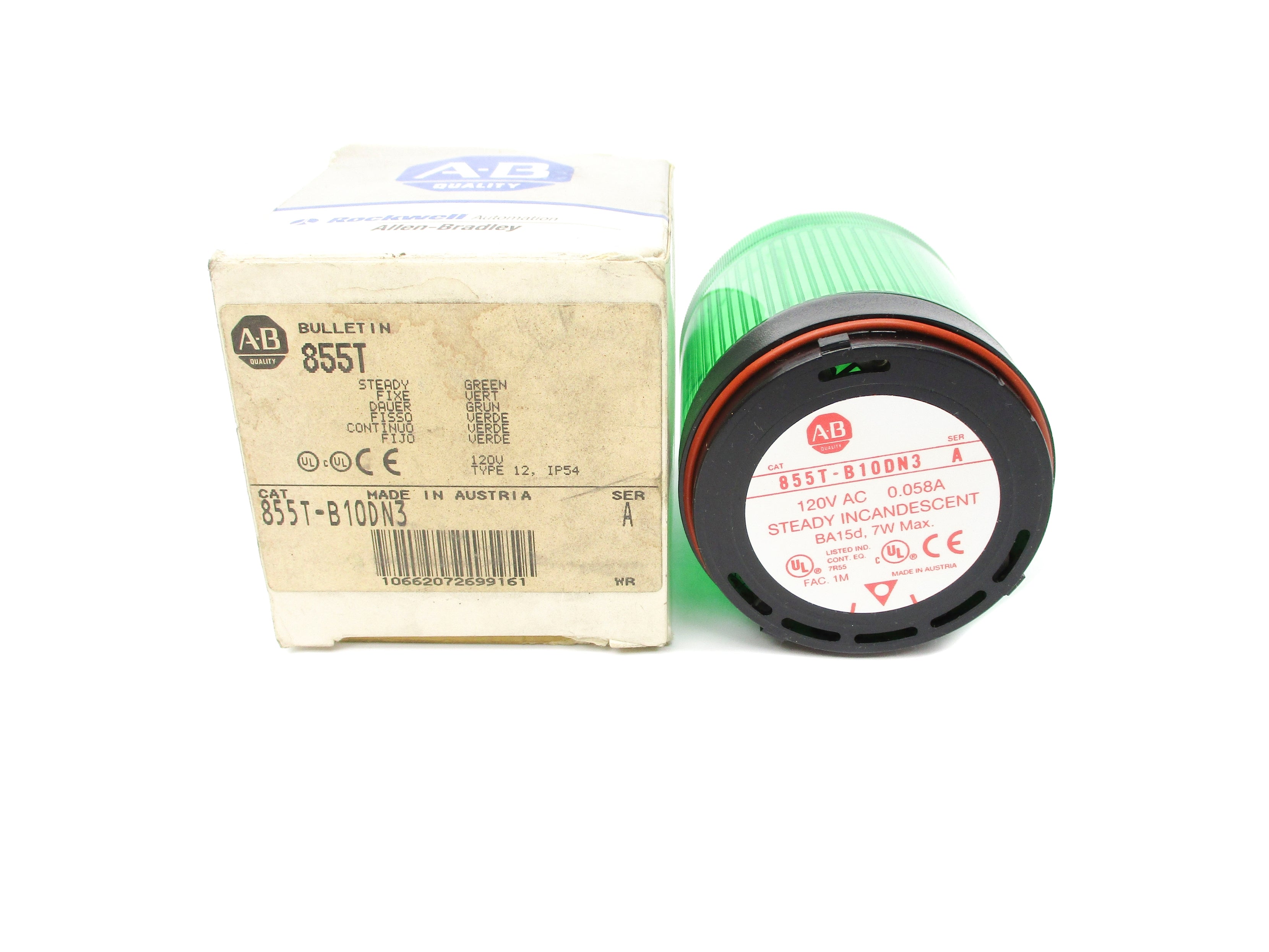 ALLEN BRADLEY 855T-B10DN3 SER. A (WH) NSMP