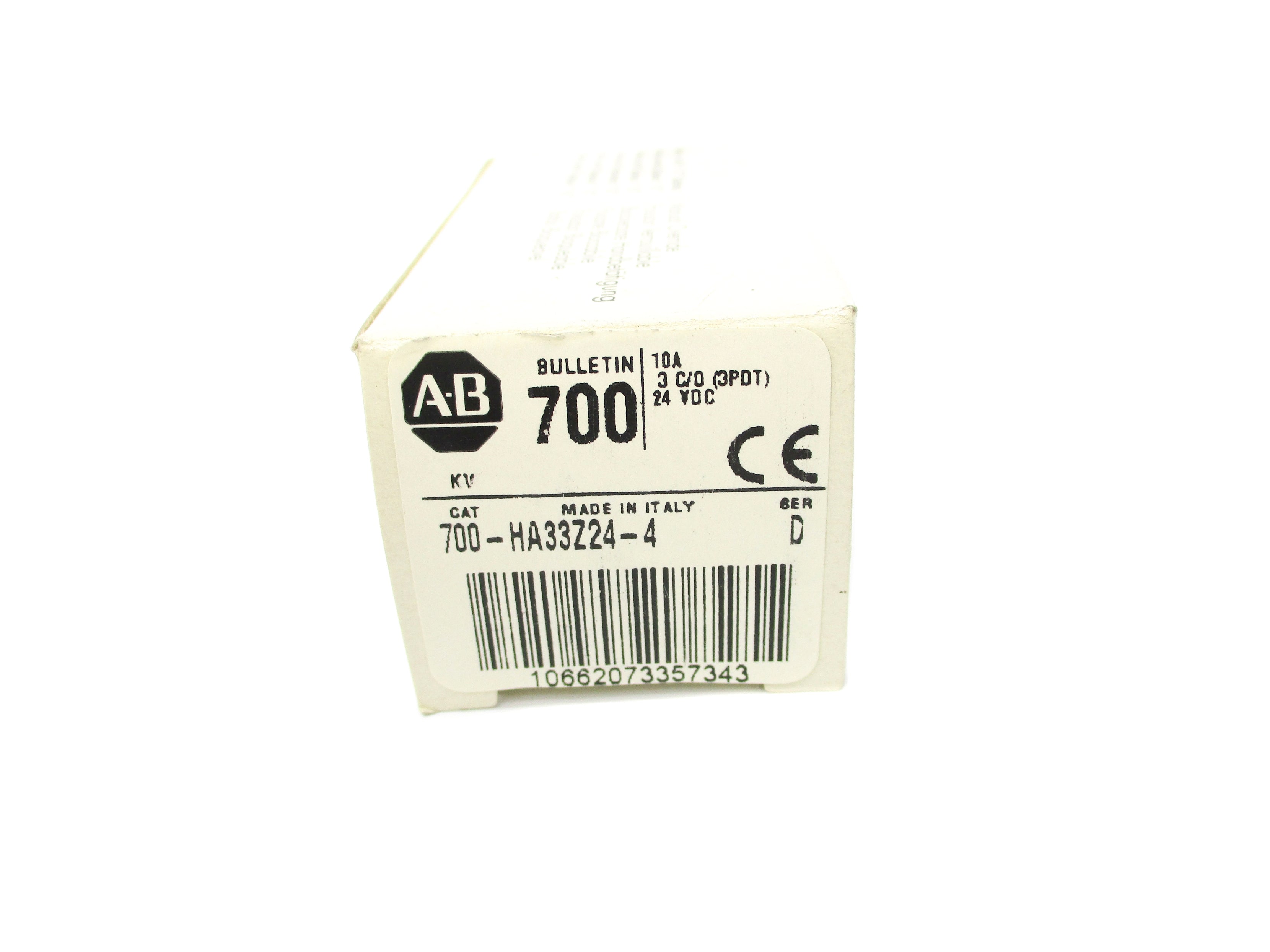 ALLEN BRADLEY 700-HA33Z24-4 SER. D 10A 24VDC (WH) NSMP