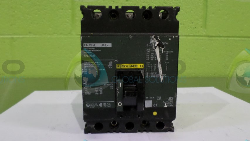 SQUARE D FAL34020 CIRCUIT BEAKER *NEW NO BOX*