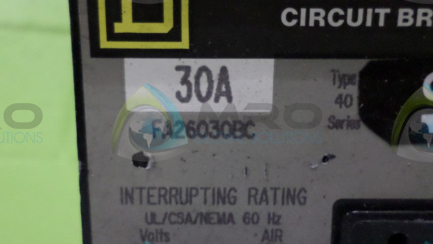 SQUARE D FA26030BC CIRCUIT BREAKER *NEW NO BOX*