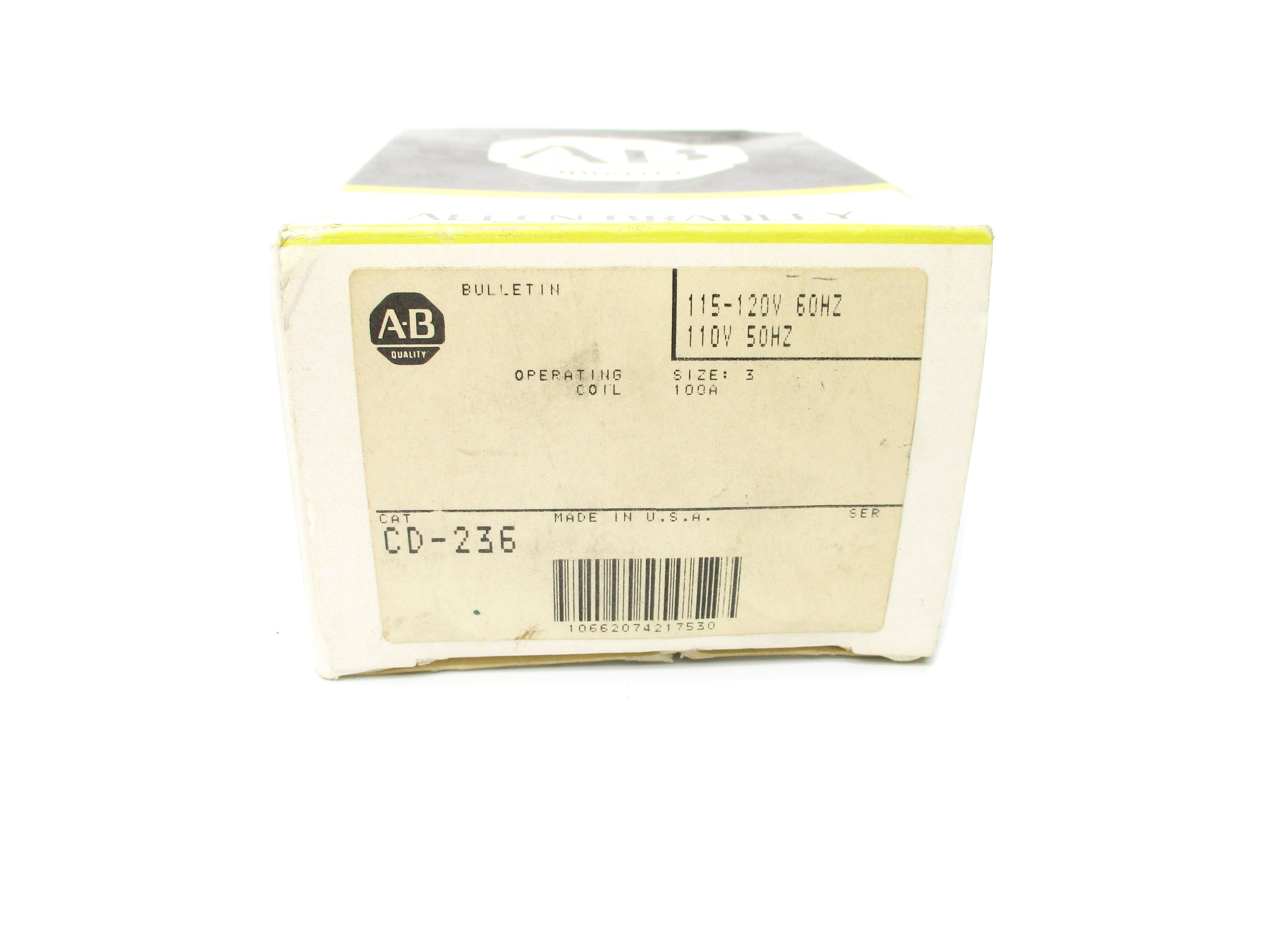 ALLEN BRADLEY CD-236 110-120V (BK/YL) NSMP