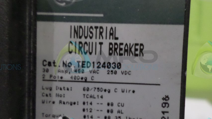 GENERAL ELECTRIC TED124030 CIRCUIT BREAKER *NEW NO BOX*