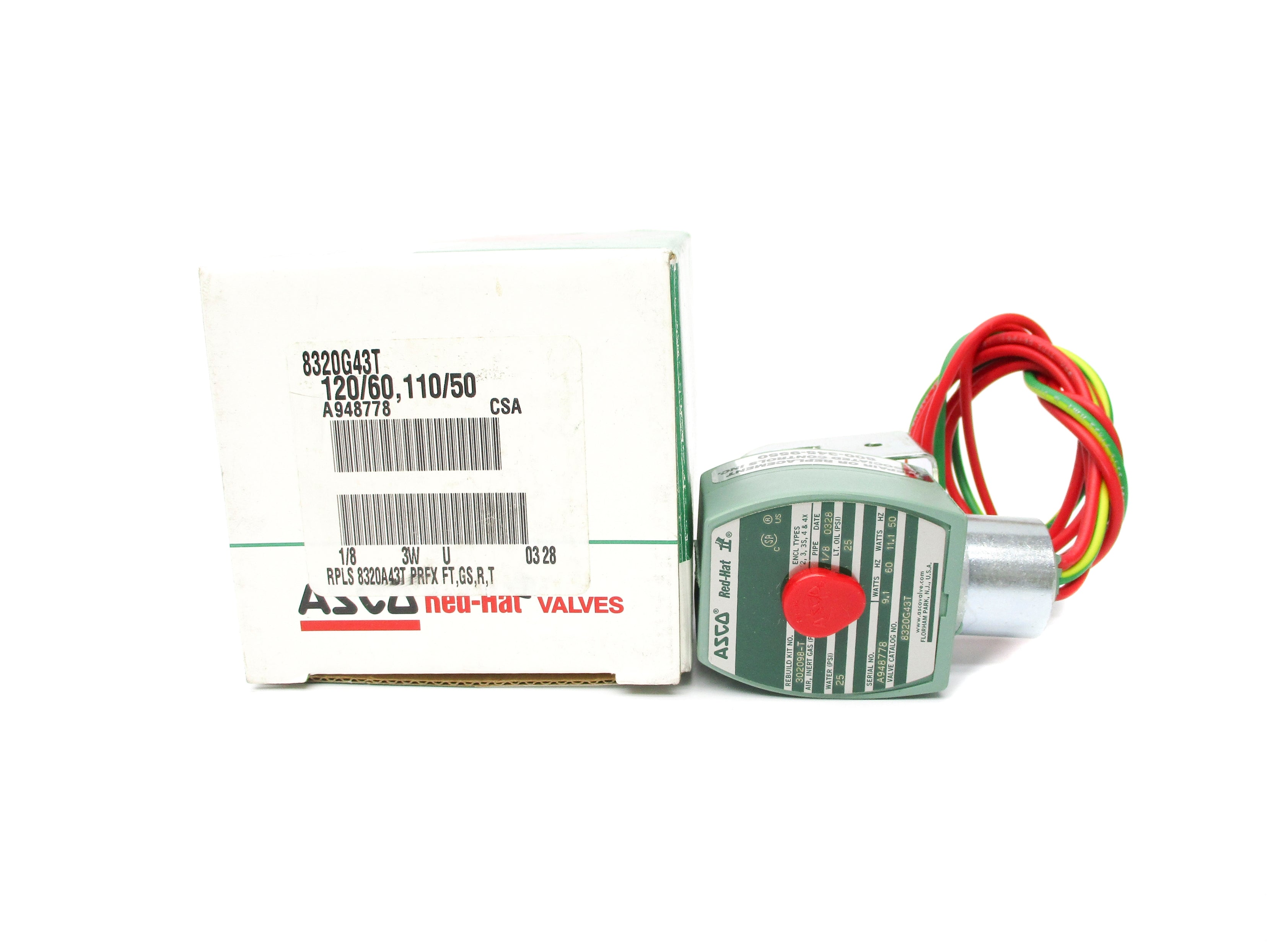 ASCO 8320G43T 110/120V 25PSI NSMP