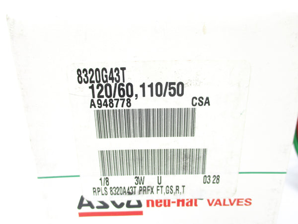 ASCO 8320G43T 110/120V 25PSI NSMP