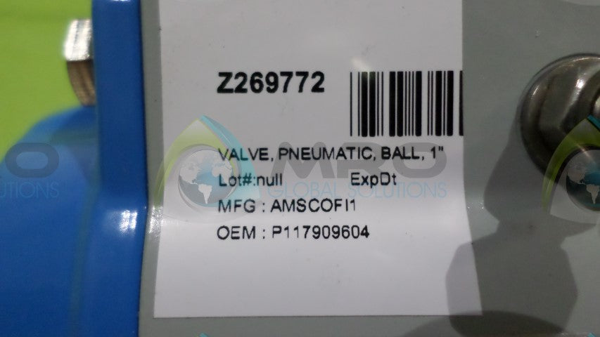 JAMESBURY Z269772 PNEIMATIC VALVE *NEW NO BOX*