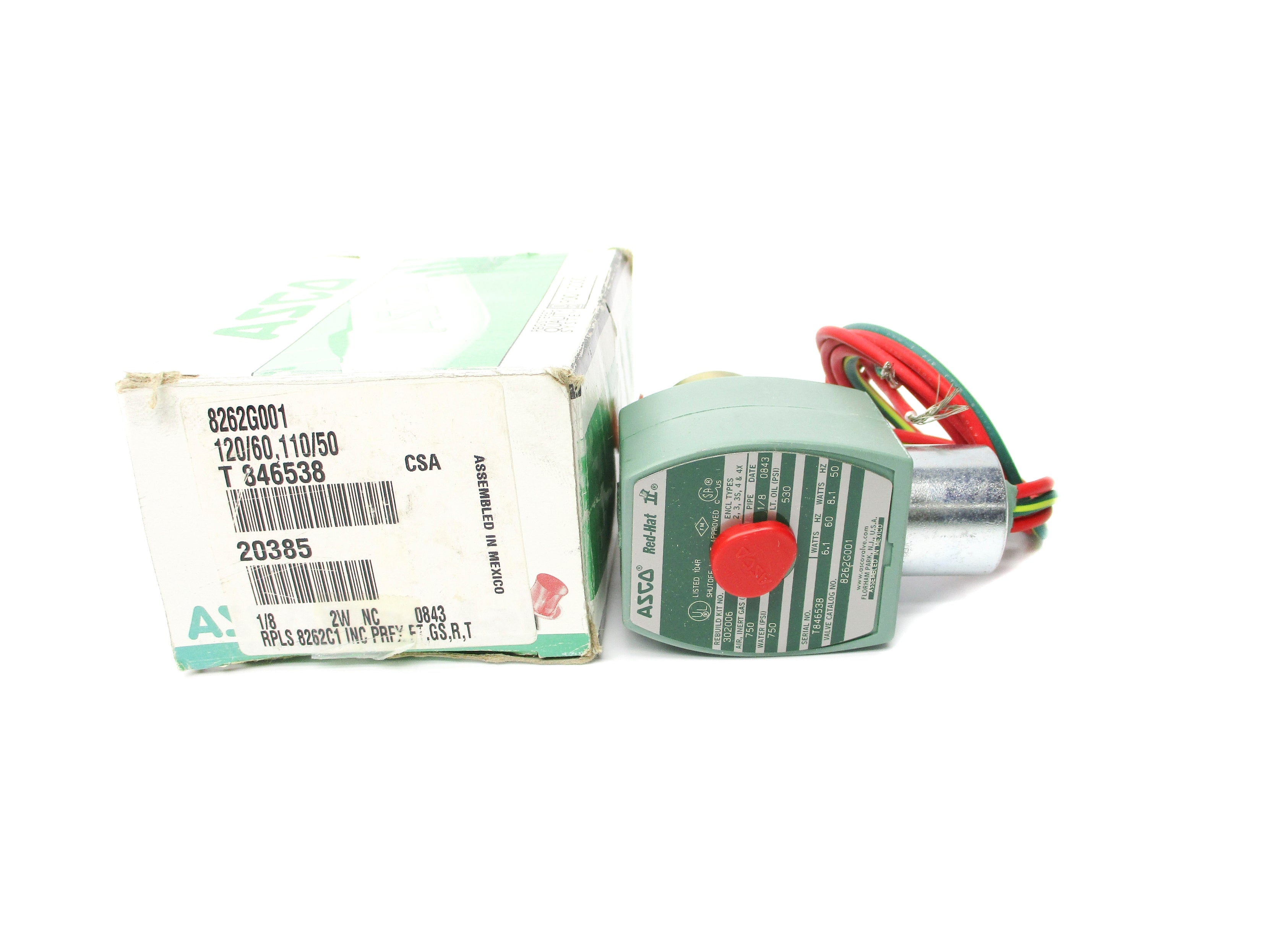 ASCO 8262G001 110/120V 750PSI NSMP