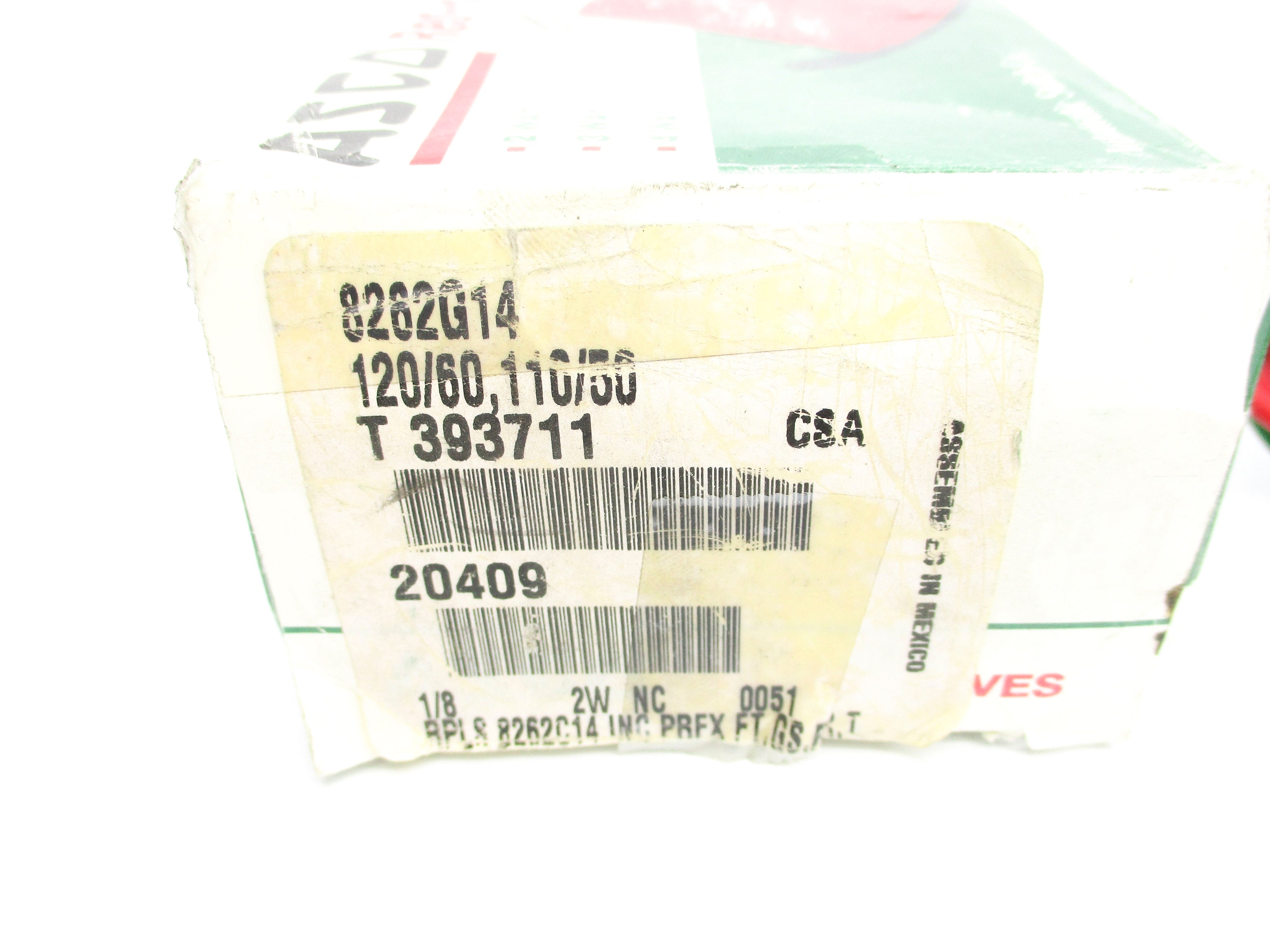 ASCO 8262G14 110/120V 290PSI NSMP