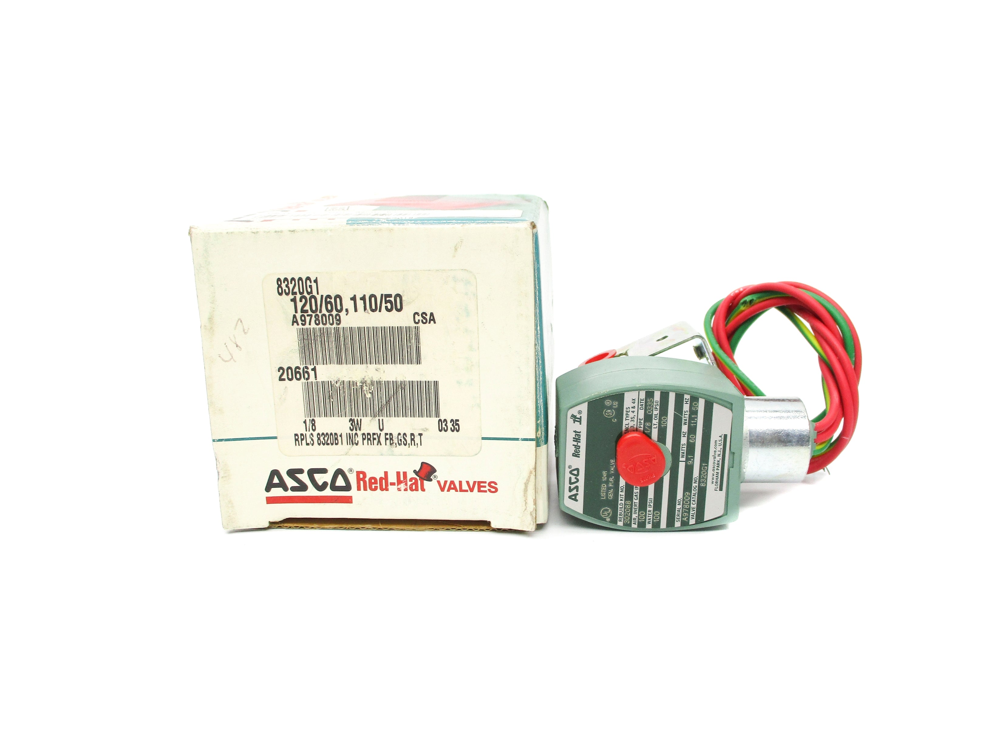 ASCO 8320G1 110/120V 100PSI 1/8" NSMP