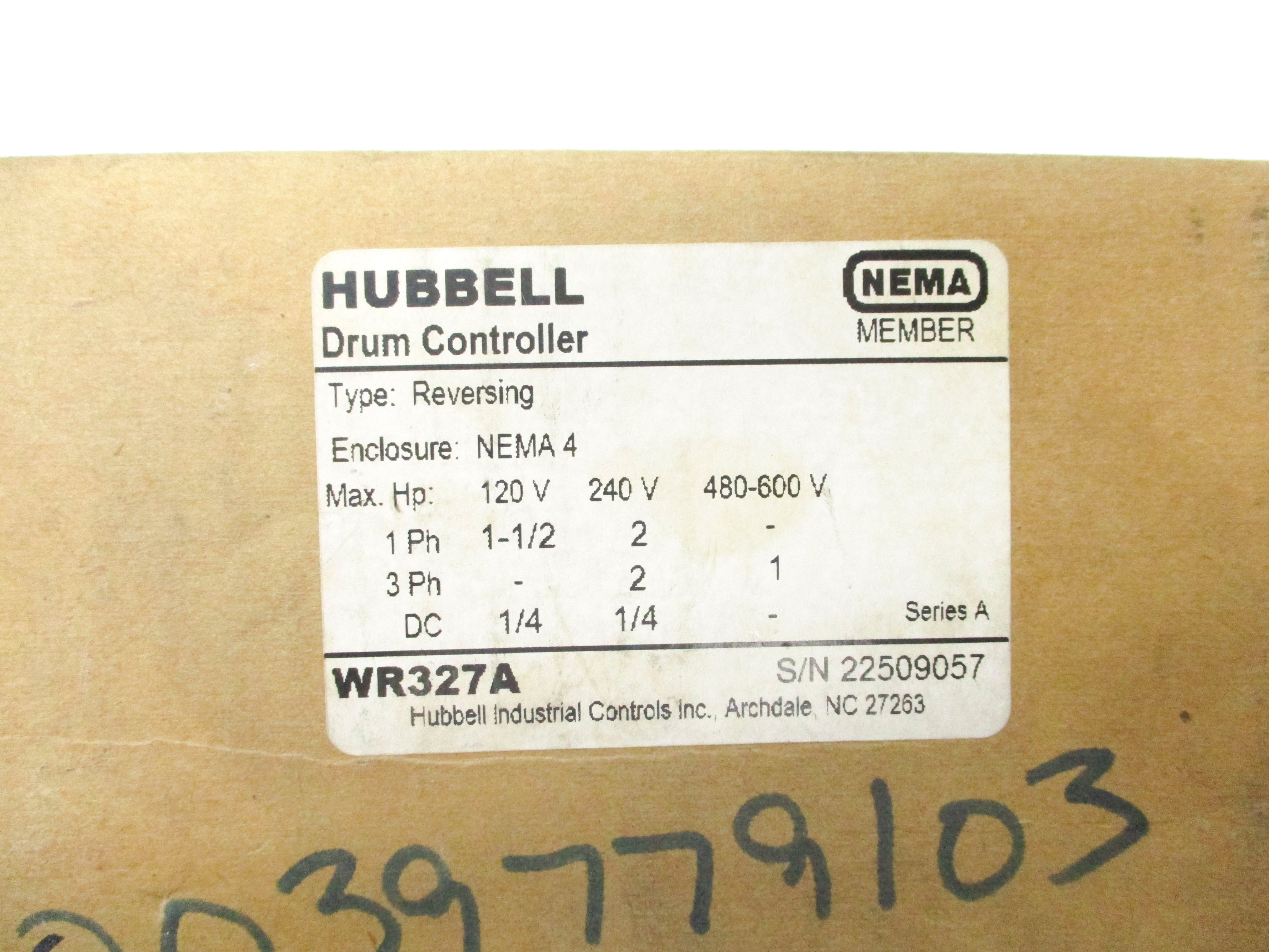 HUBBELL WR327A NSMP