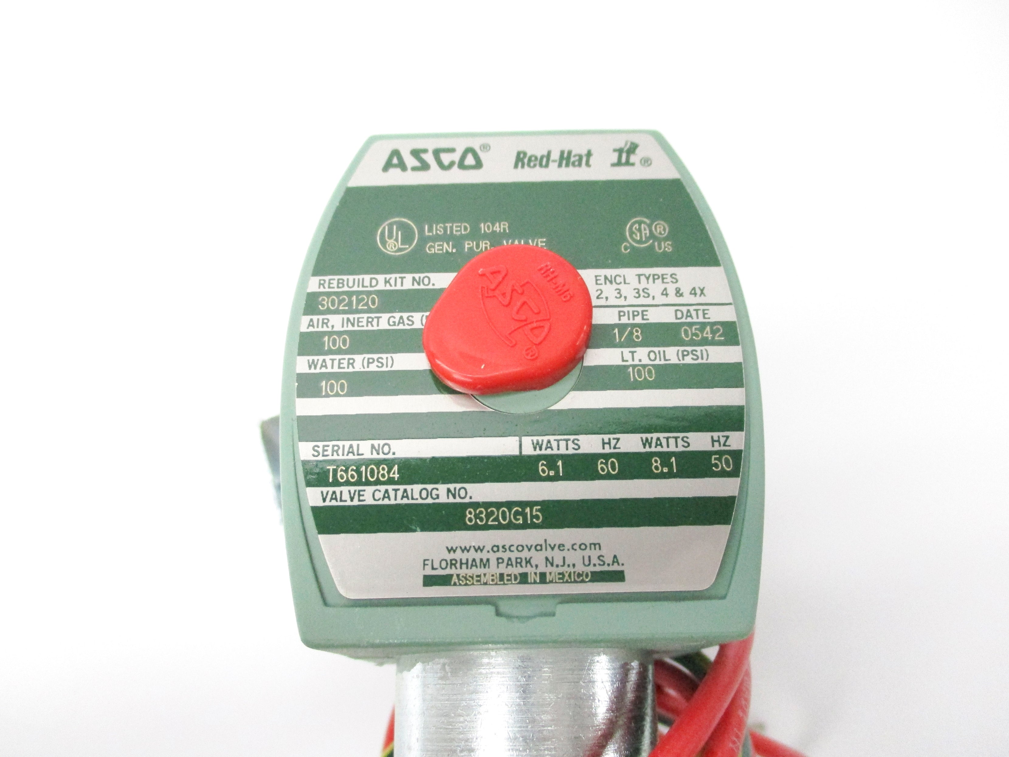 ASCO 8320G15 110/120V 100PSI 1/8" NSNP