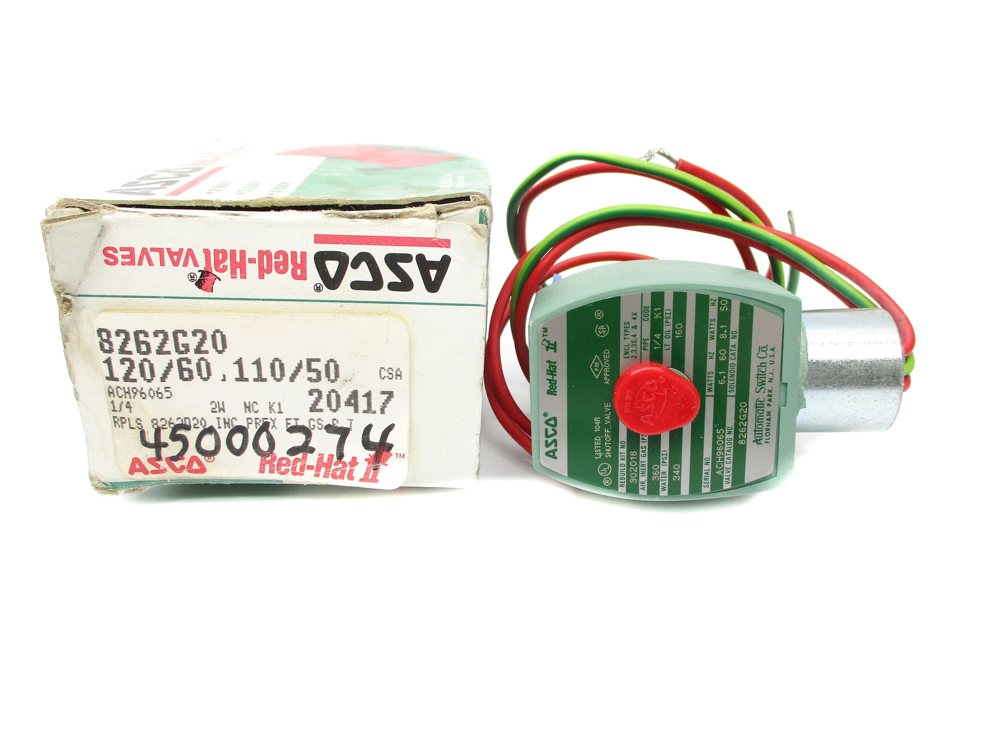 ASCO 8262G20 110/120V 360PSI NSMP