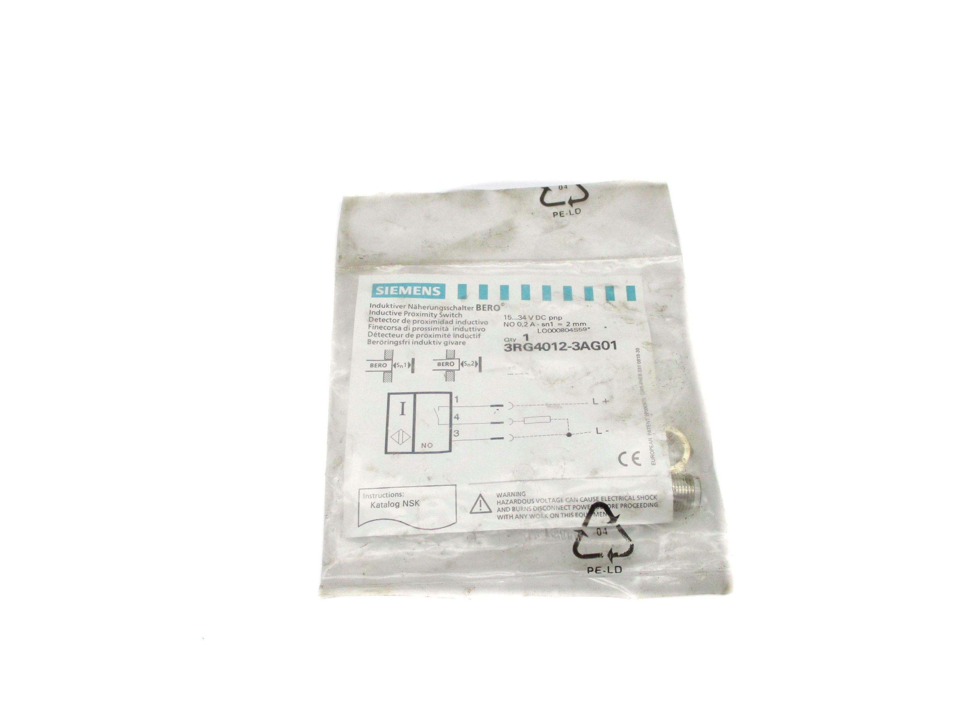 SIEMENS 3RG4012-3AG01 15-34VDC NSMP