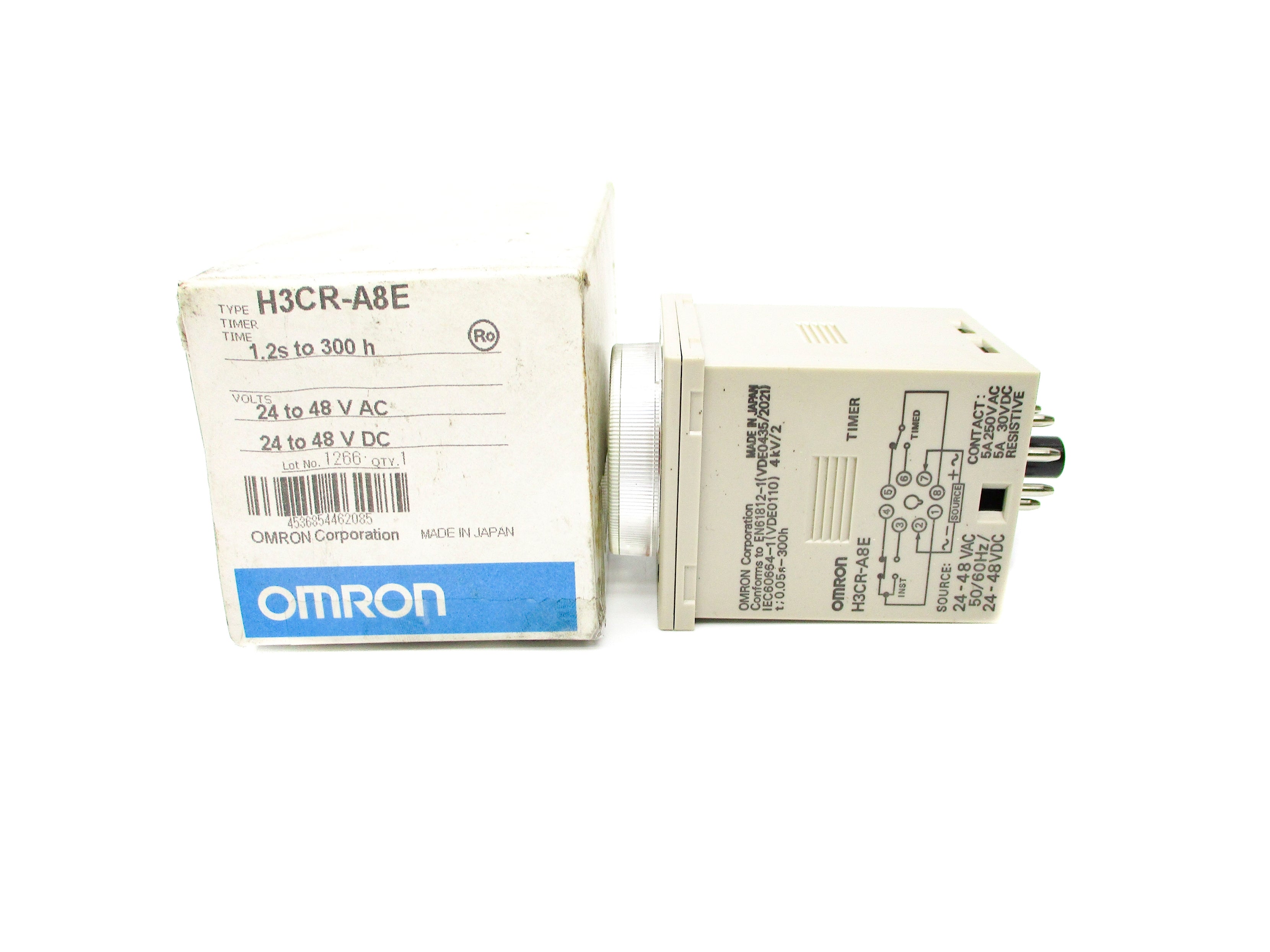 OMRON H3CR-A8 24-48VAC 5A 1.2S-300H NSMP