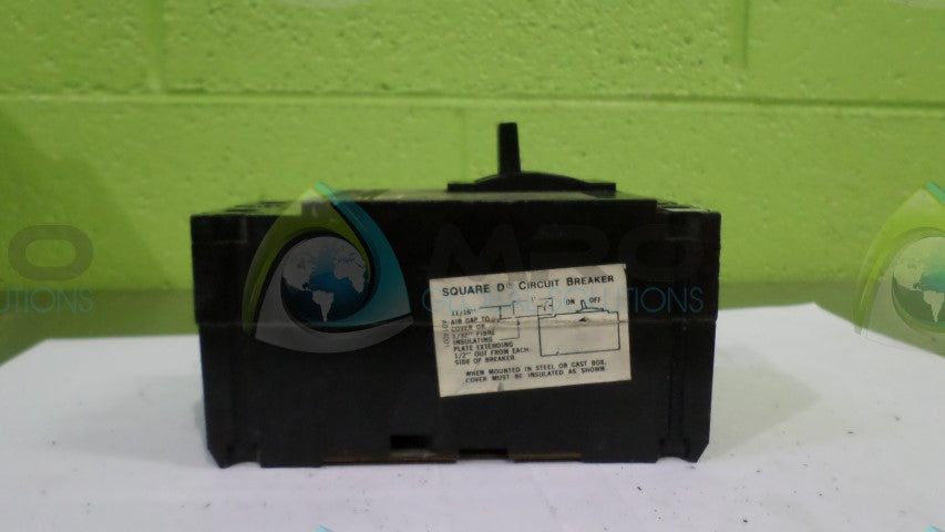 SQUARE D FAL26020 CIRCUIT BREAKER *USED*