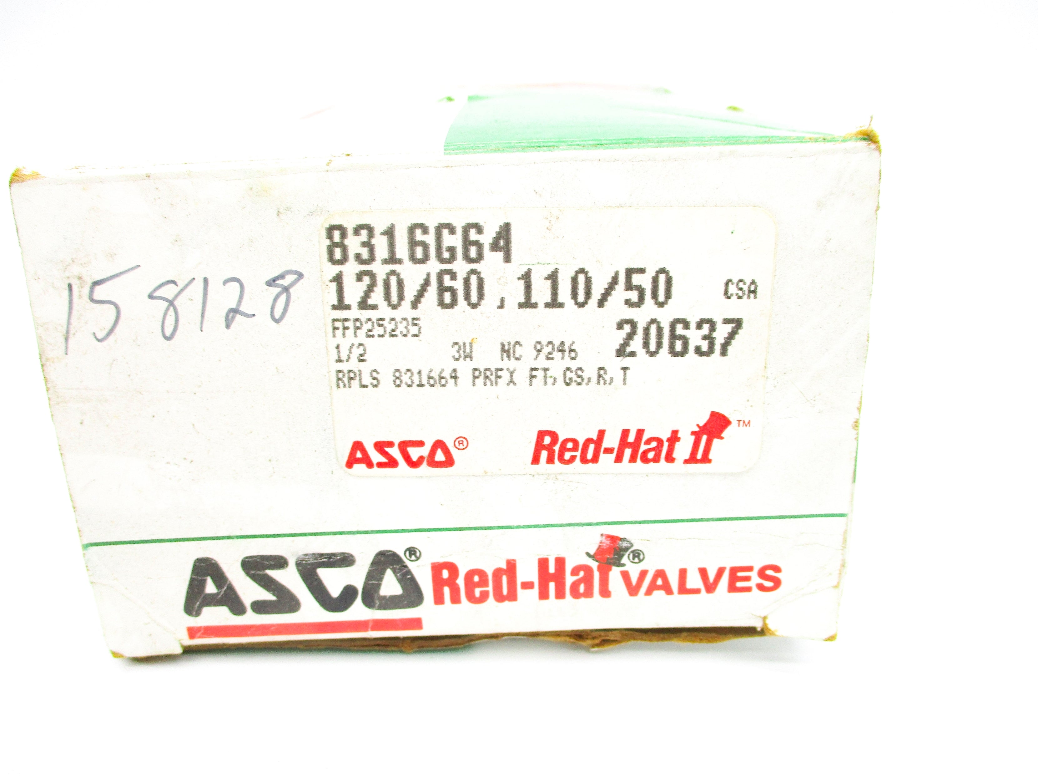 ASCO 8316G64 110/120V 10-150PSI 1/2" NSMP